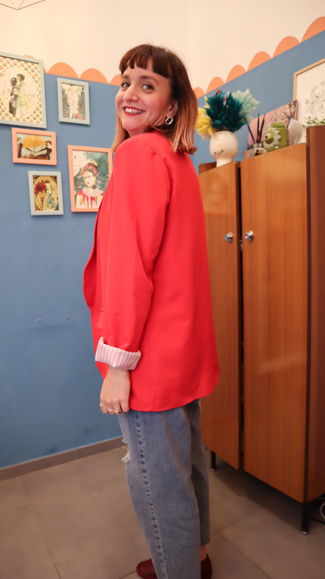 Blazer basic Rosso