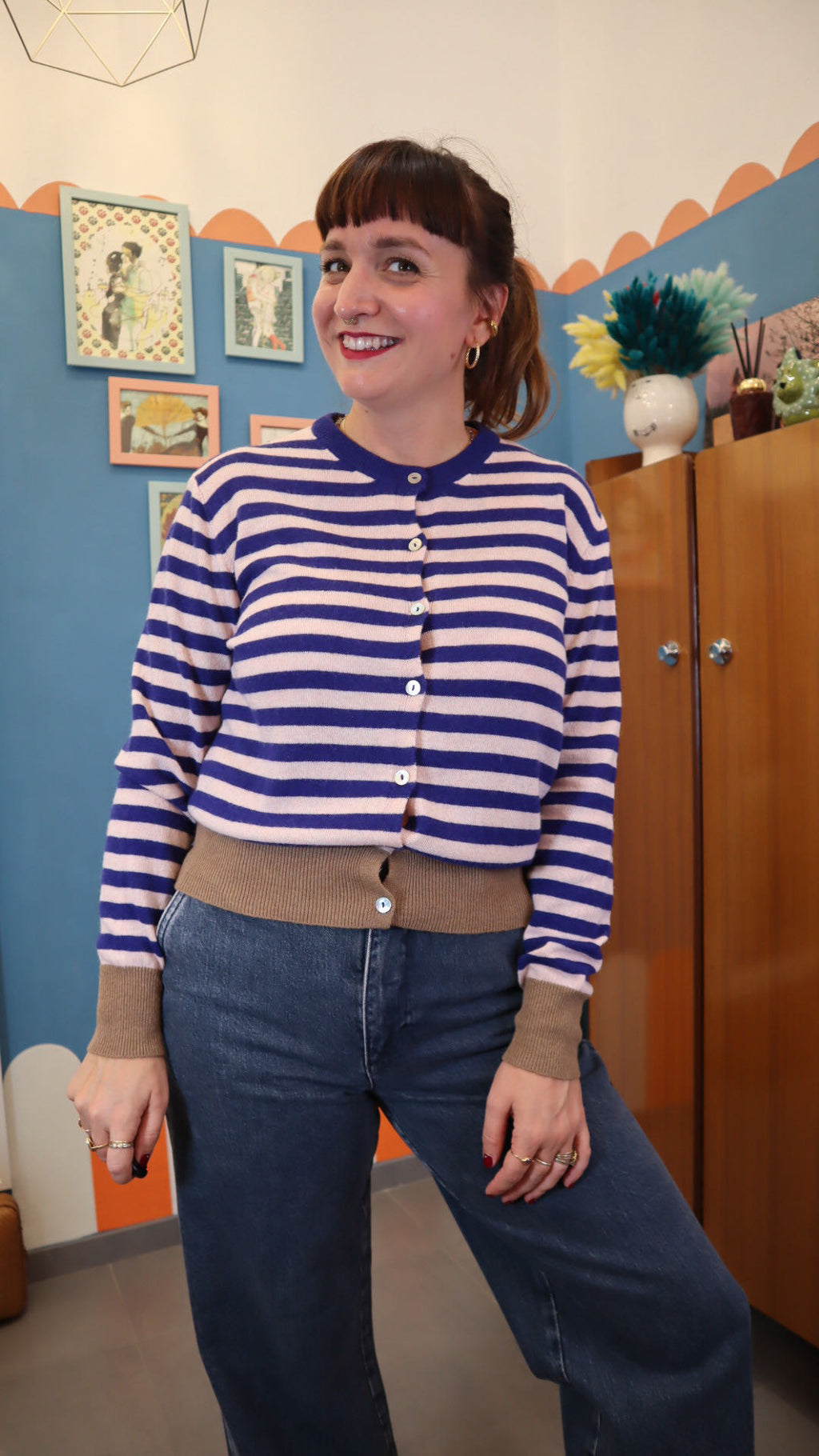 Cardigan MADISON BLU/ROSA