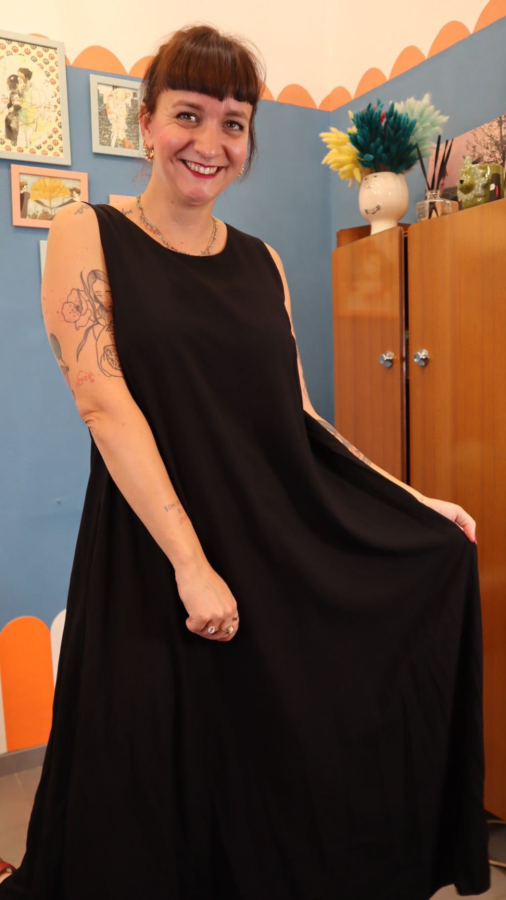 Vestito LONG NERO