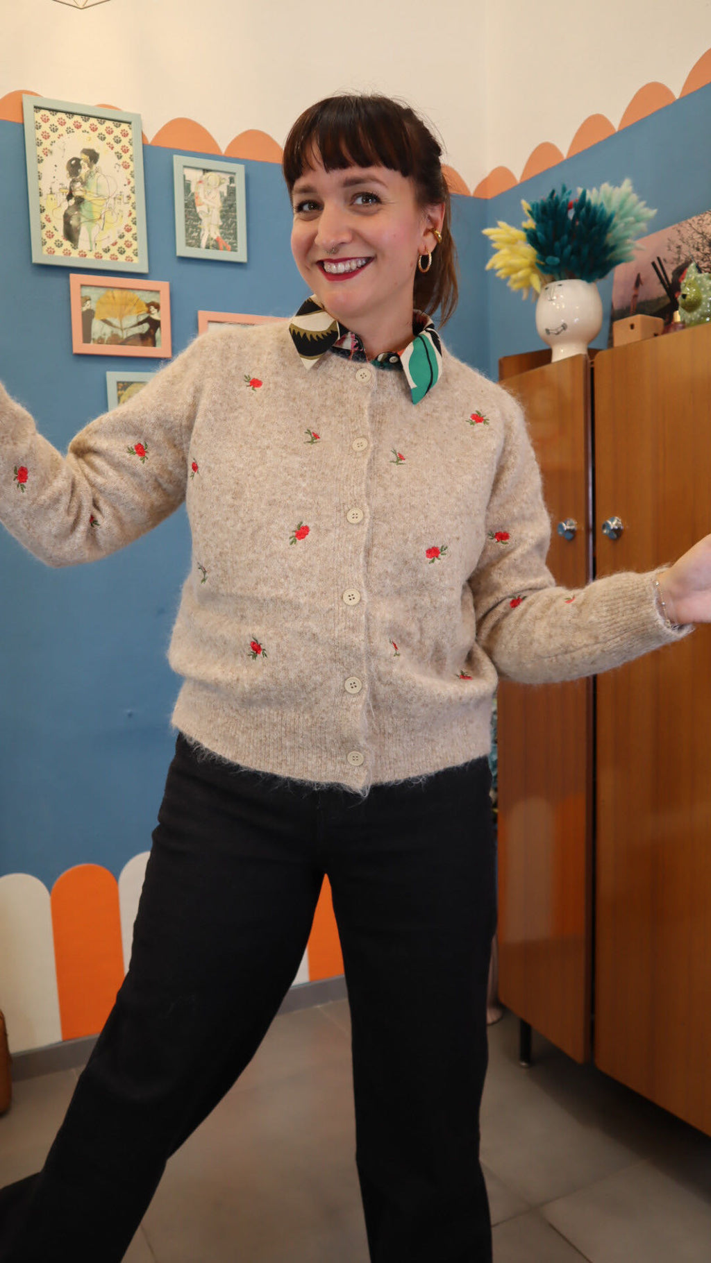 Cardigan INCA ROSE