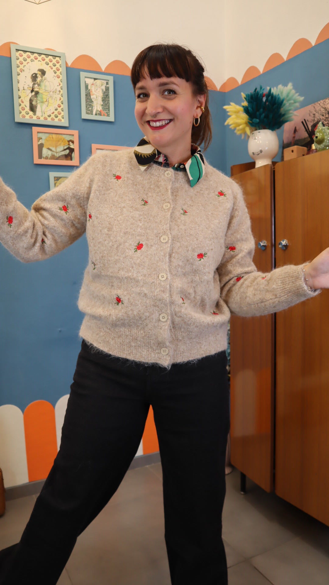 Cardigan INCA ROSE
