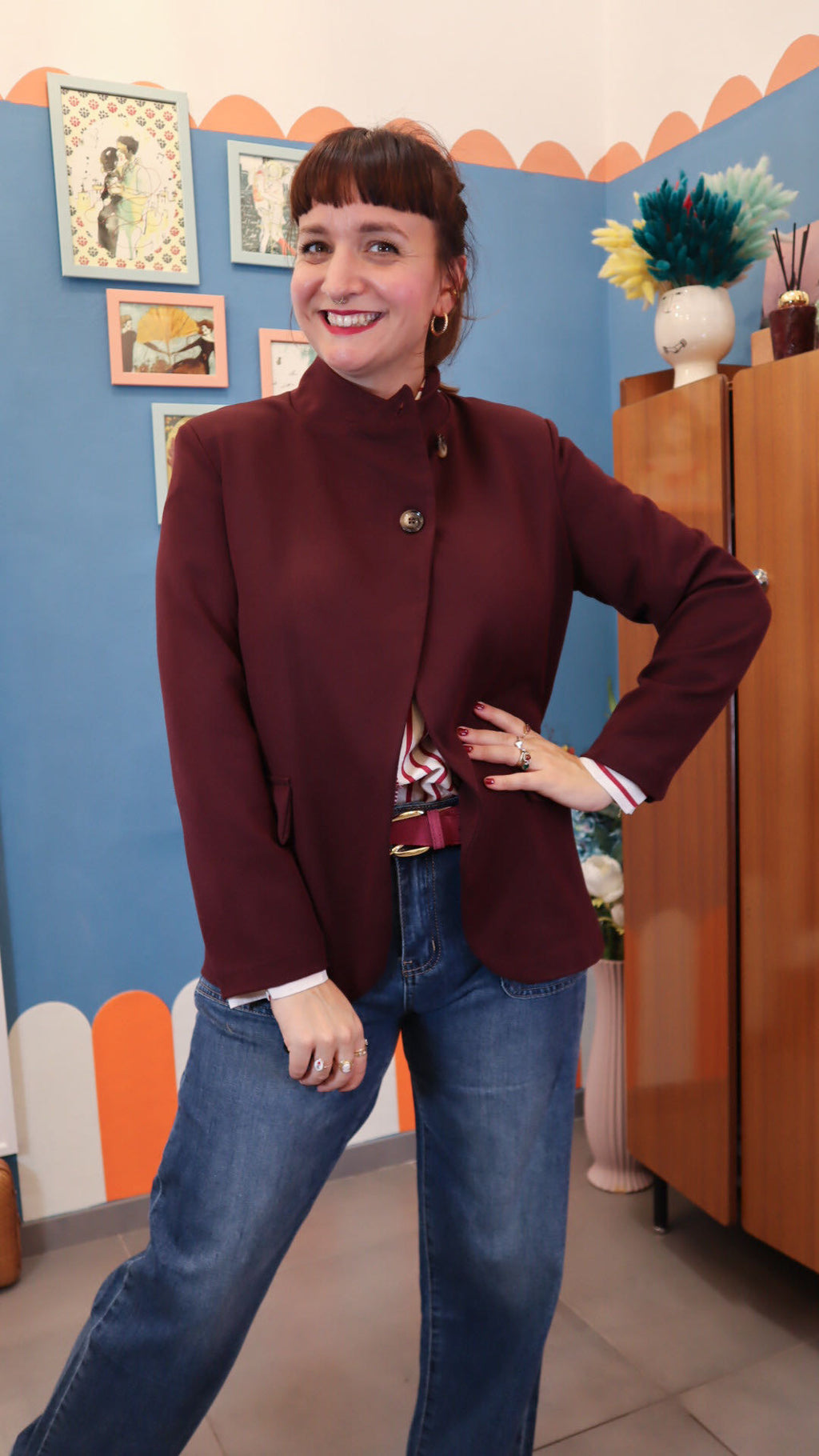 Blazer ASIAN BORDEAUX