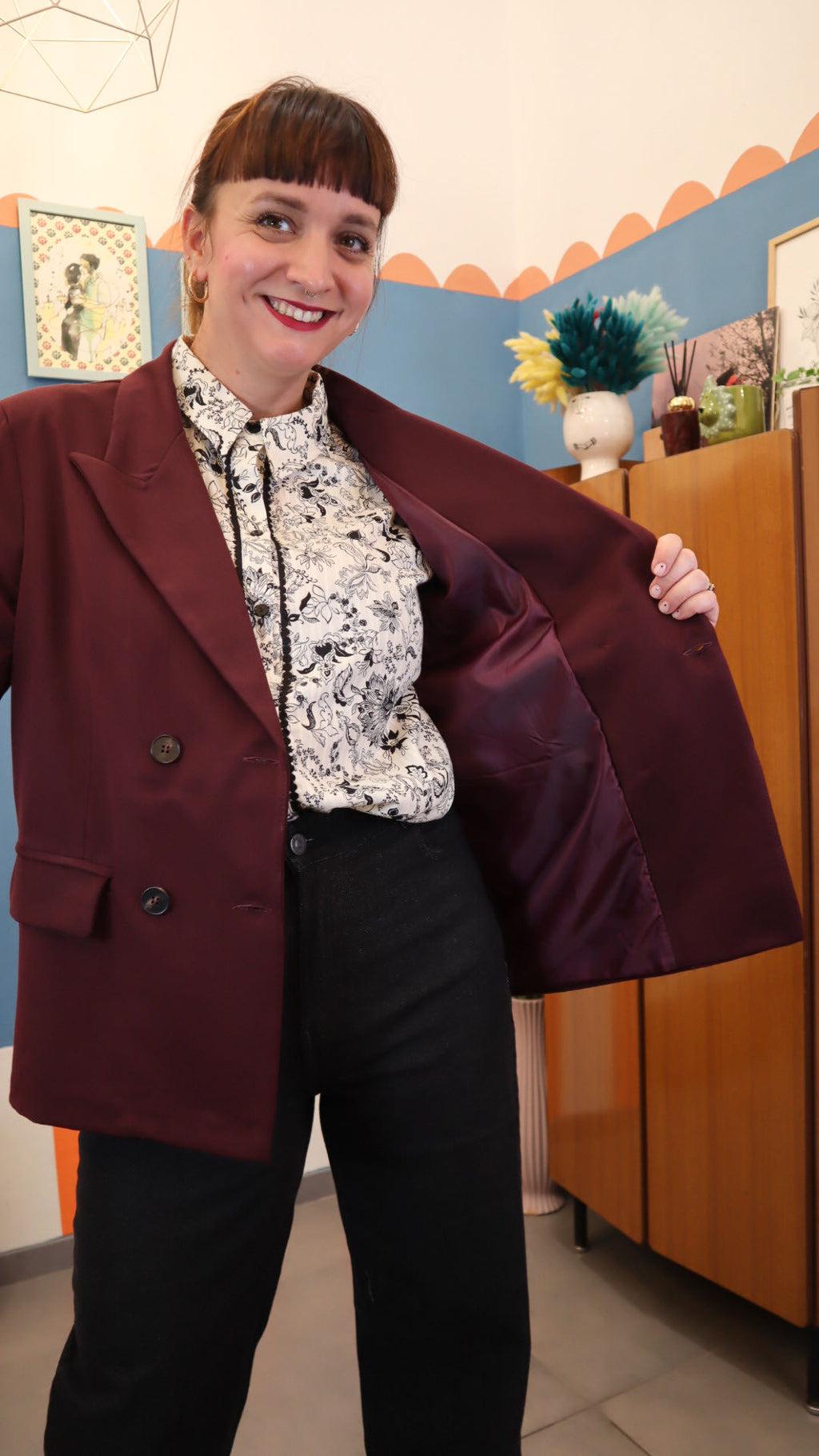 Blazer CAROLIN BORDEAUX