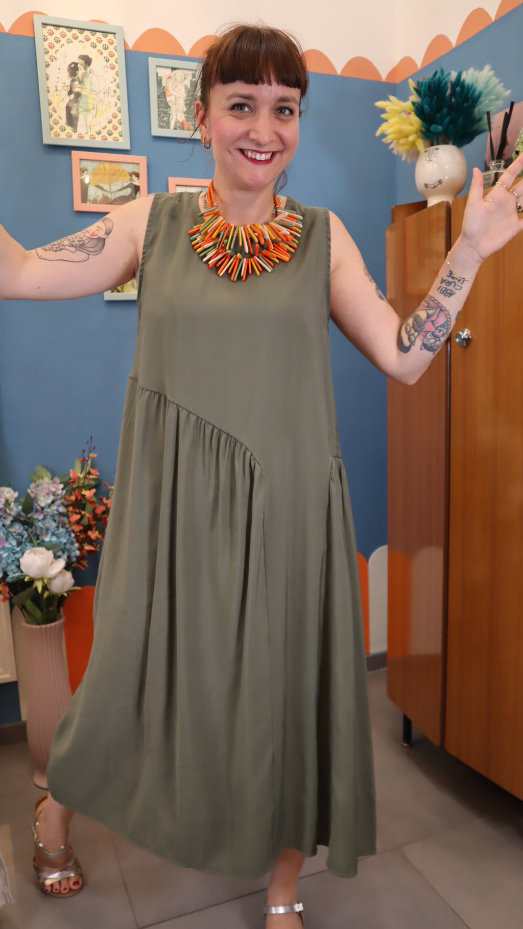Vestito basic VERDE
