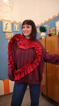 Felpa FLORA rossa
