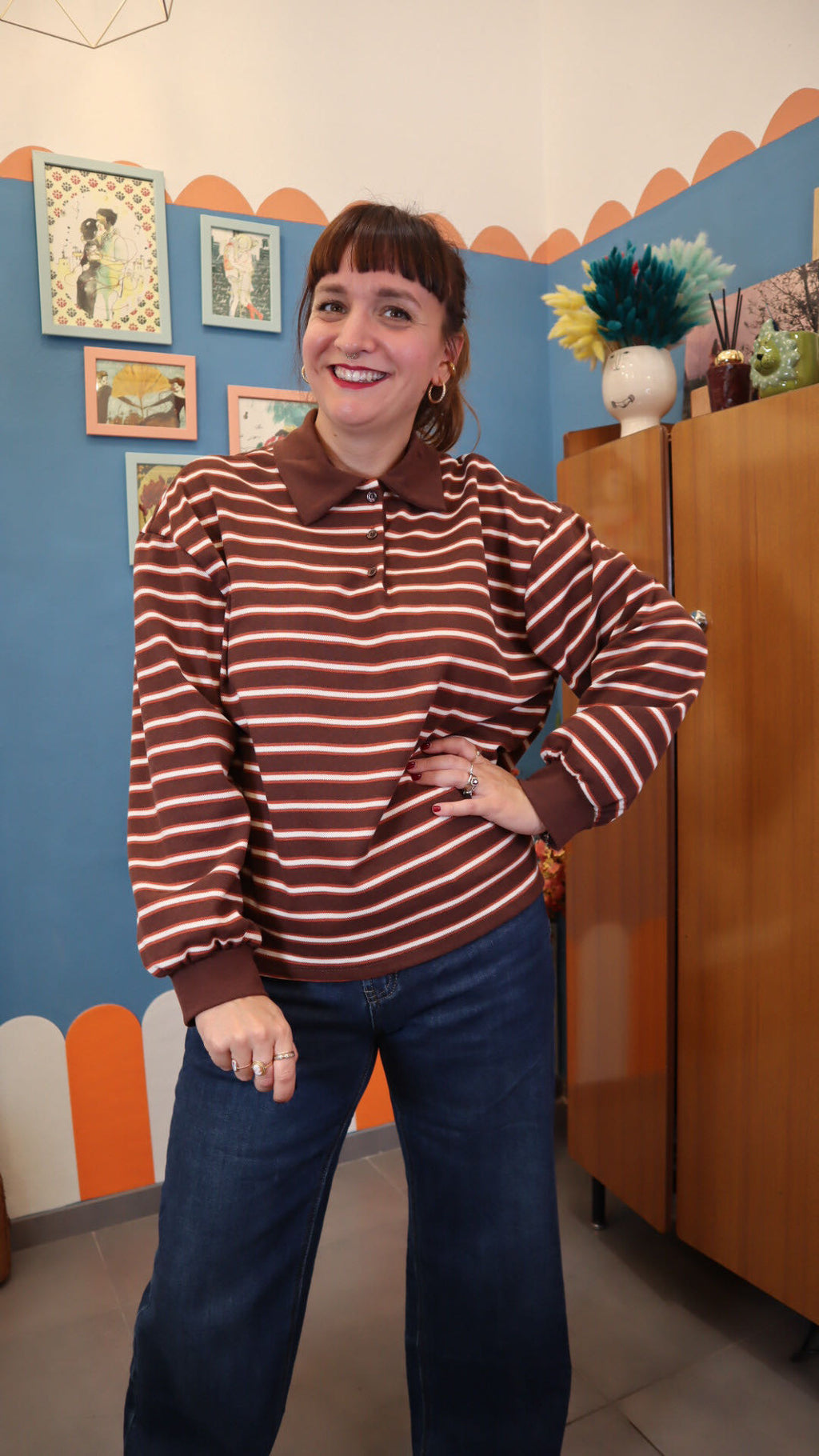 Polo RIGHITA MARRONE