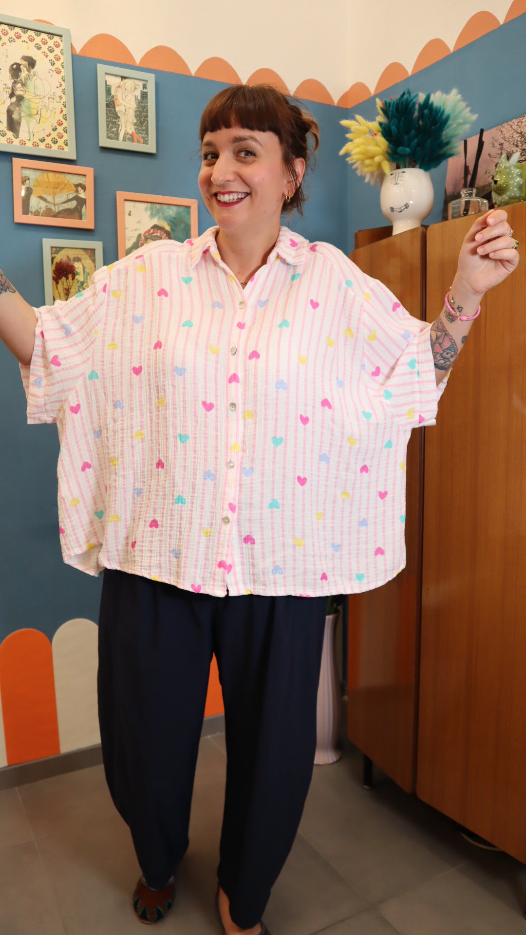 Camicia CUORE ROSA