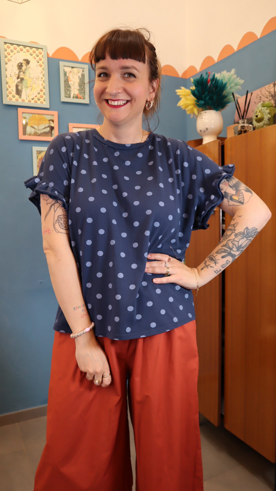 T-shirt basic  POIS BLU