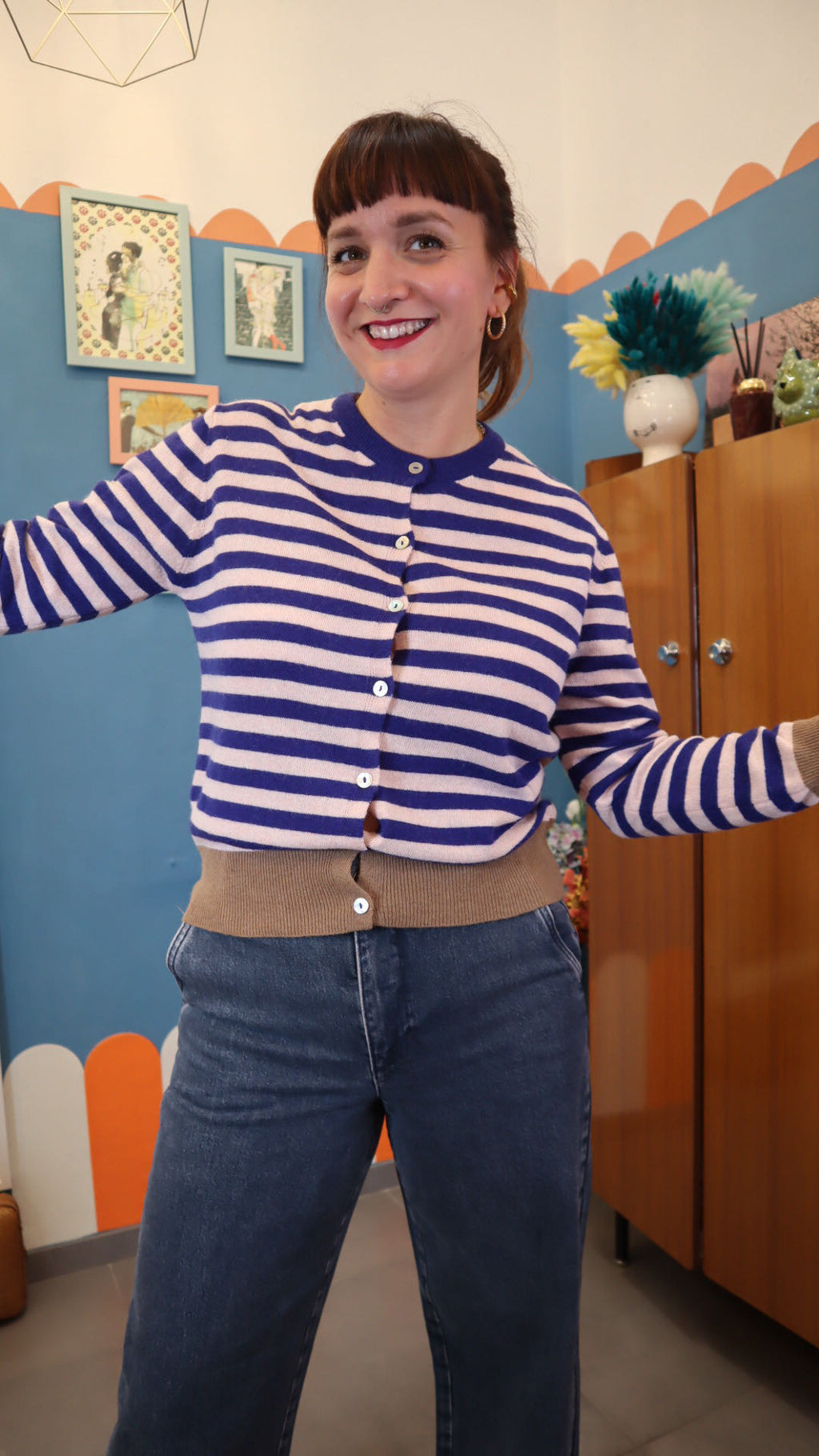 Cardigan MADISON BLU/ROSA