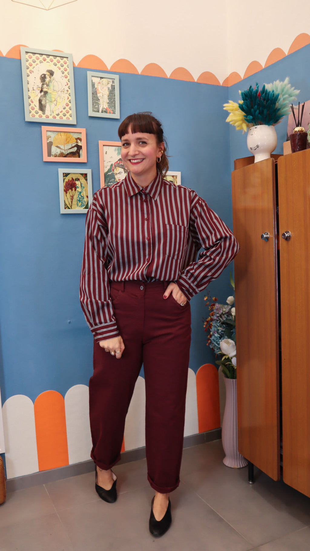 Pantalone CAROLA BORDEAUX