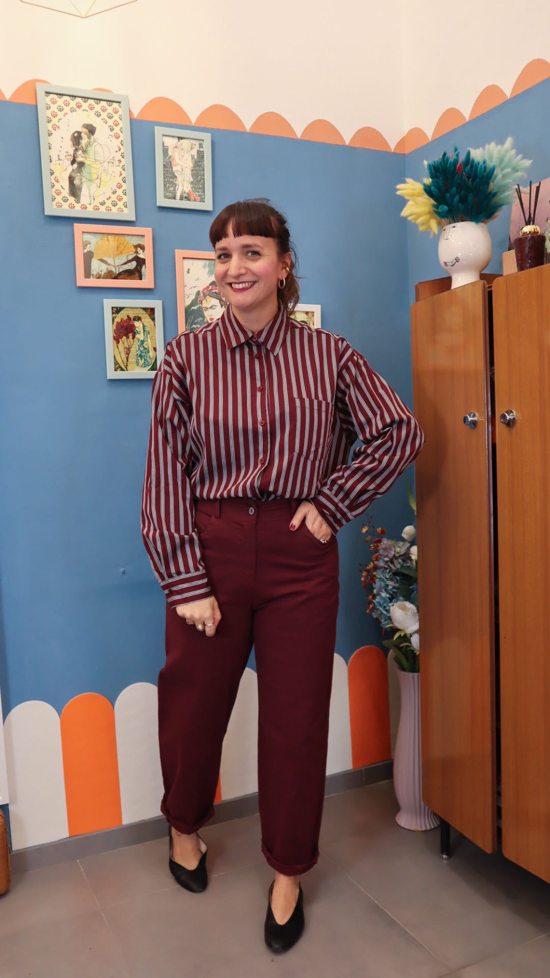 Pantalone CAROLA BORDEAUX