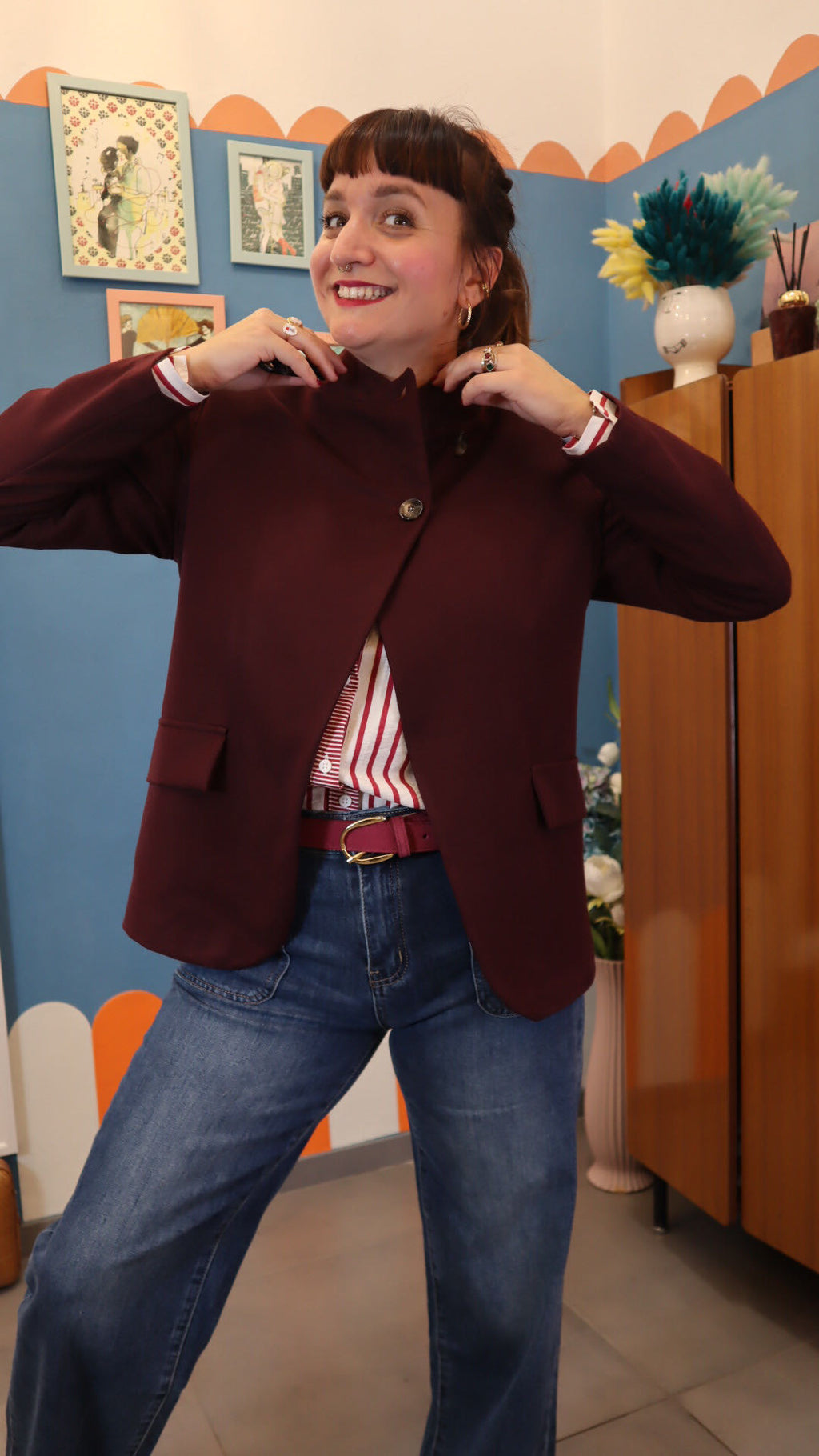 Blazer ASIAN BORDEAUX