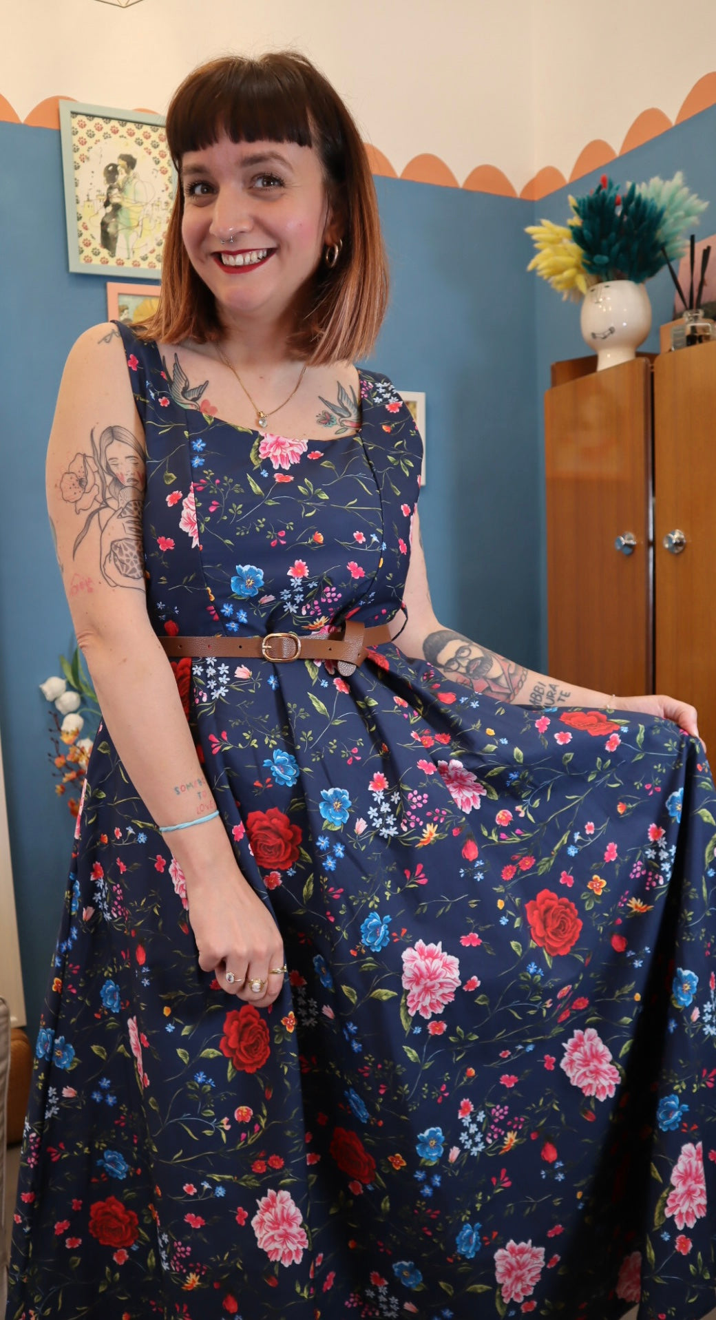 Vestito GARDEN BLU