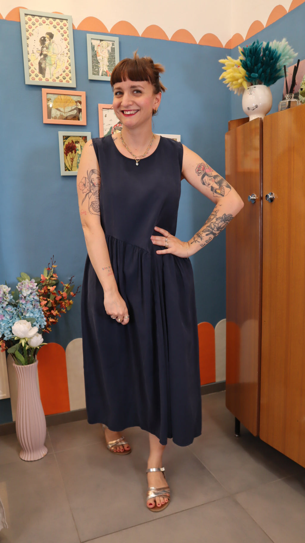 Vestito basic Blu