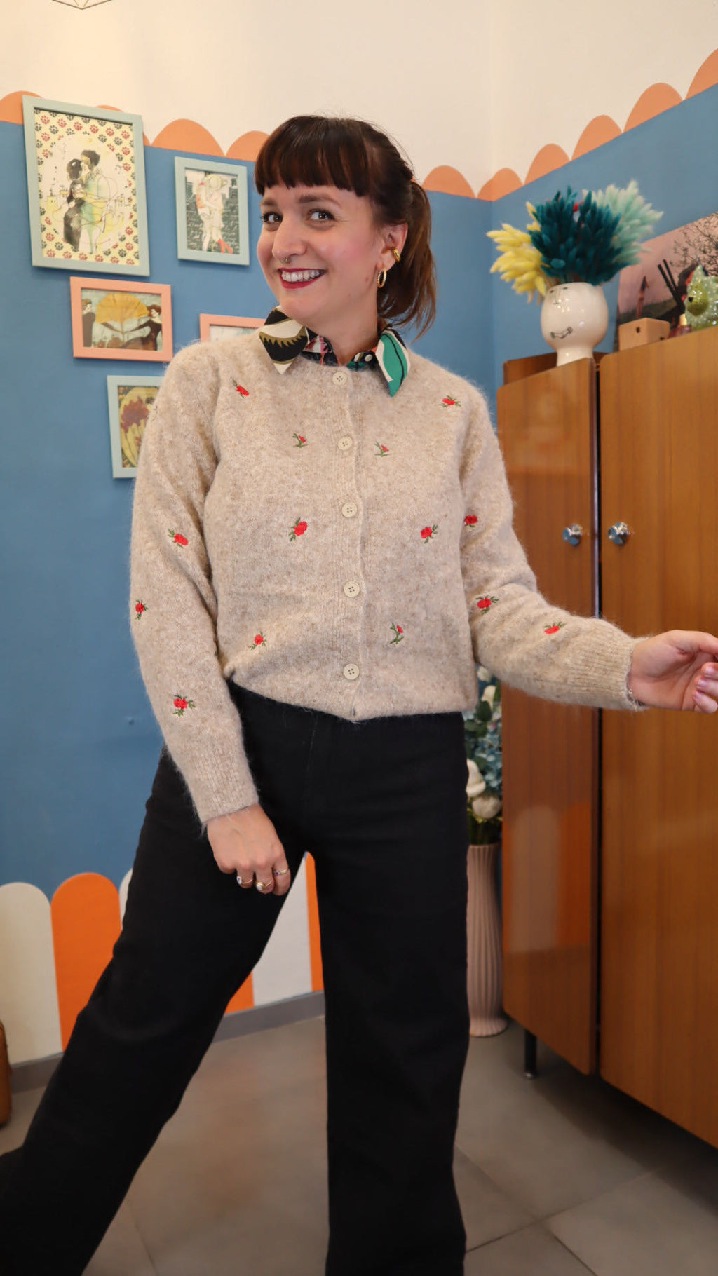 Cardigan INCA ROSE