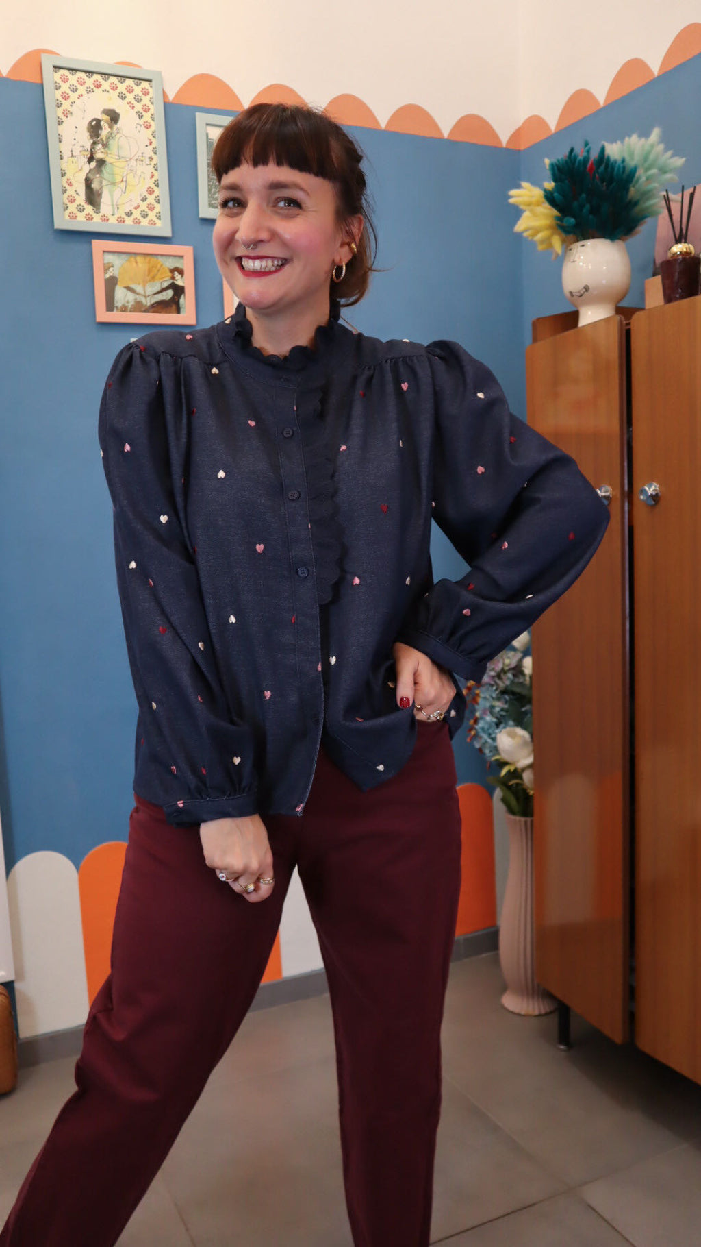 Camicia CUORI DENIM