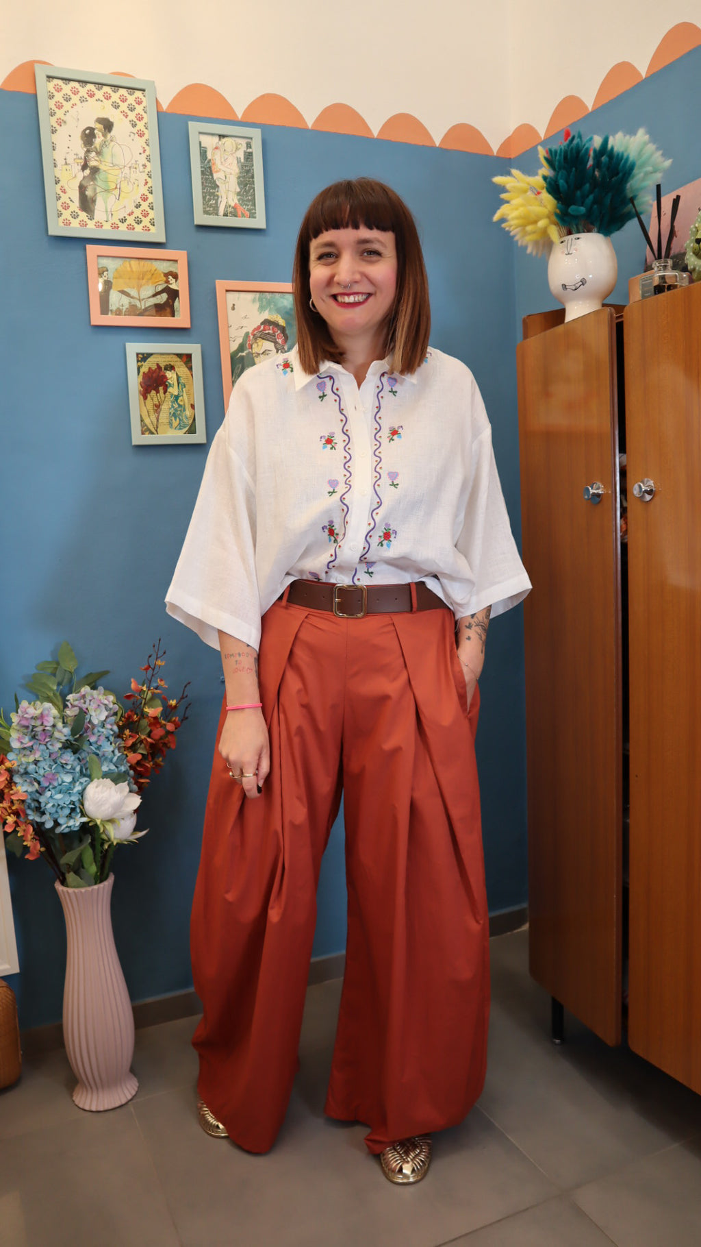 Pantalone BASIC RUGGINE