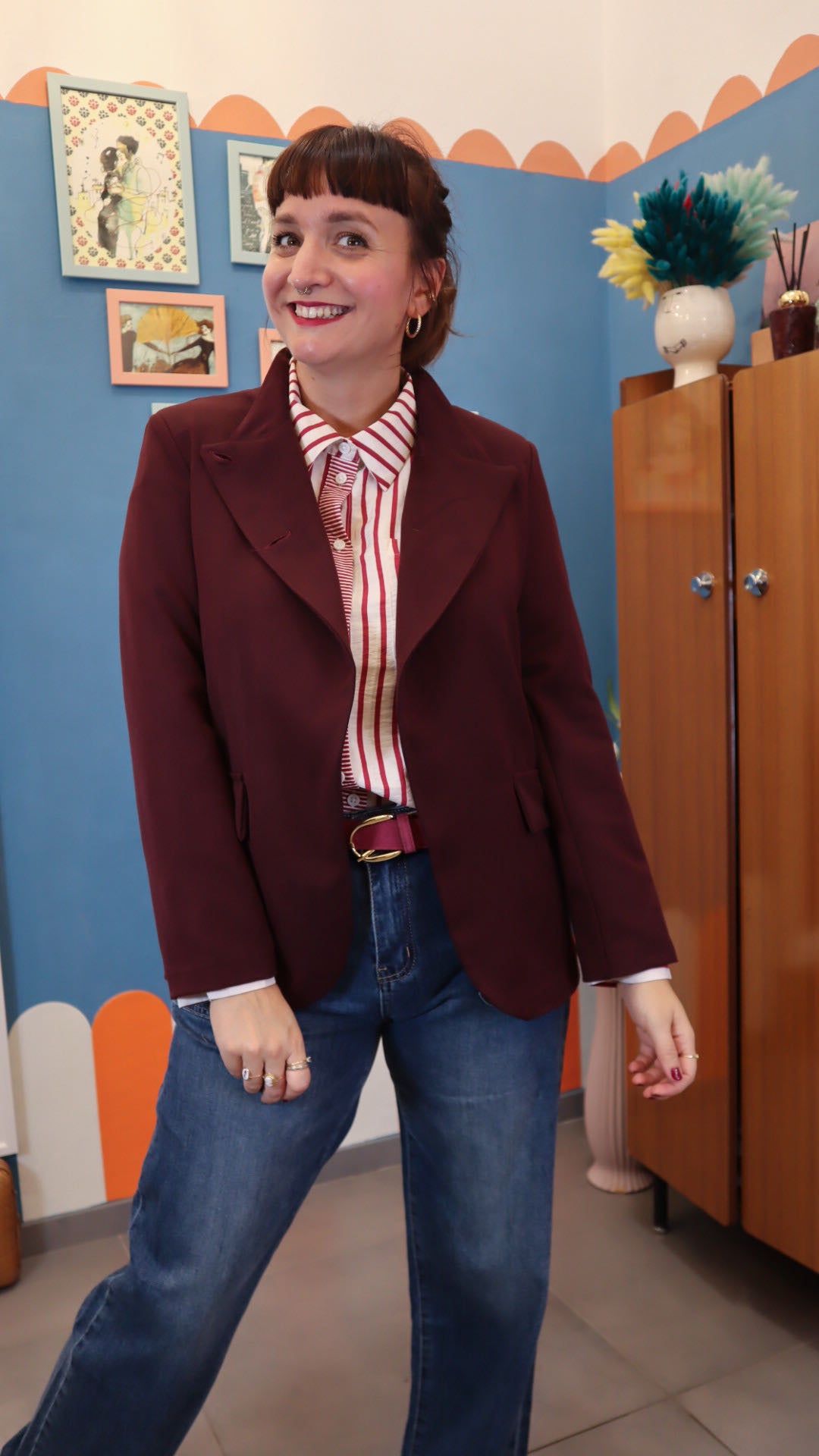 Blazer ASIAN BORDEAUX