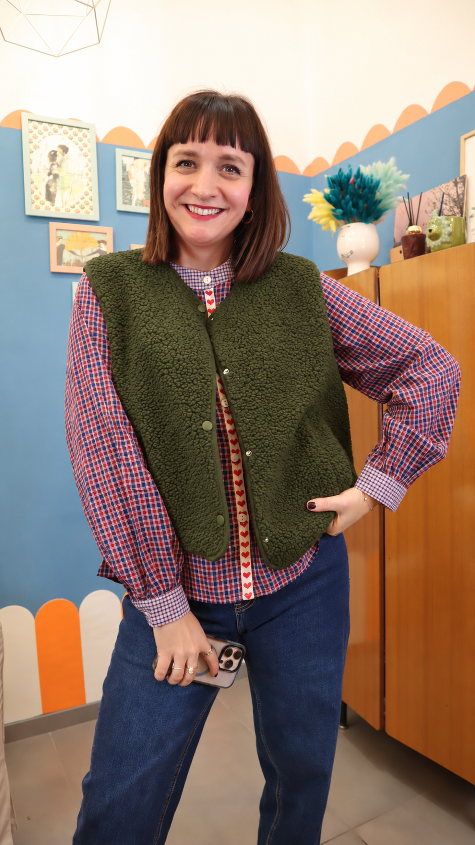 Gilet TEDDY MIA VERDE