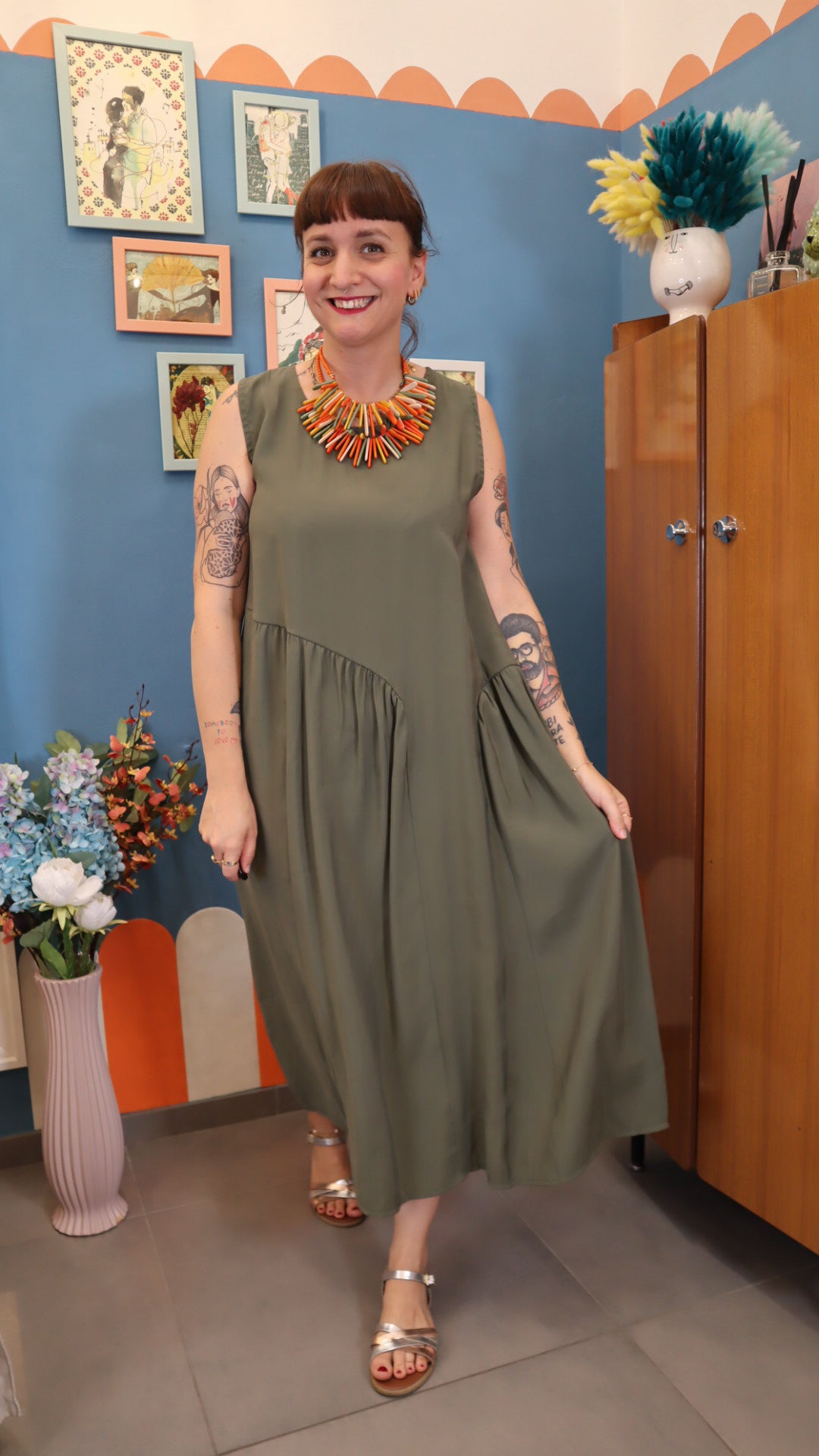 Vestito basic VERDE