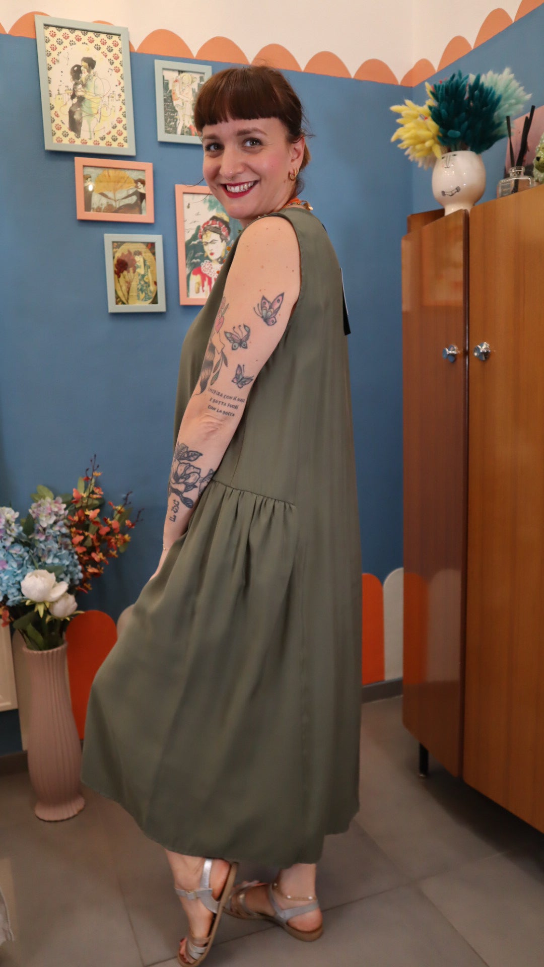 Vestito basic VERDE