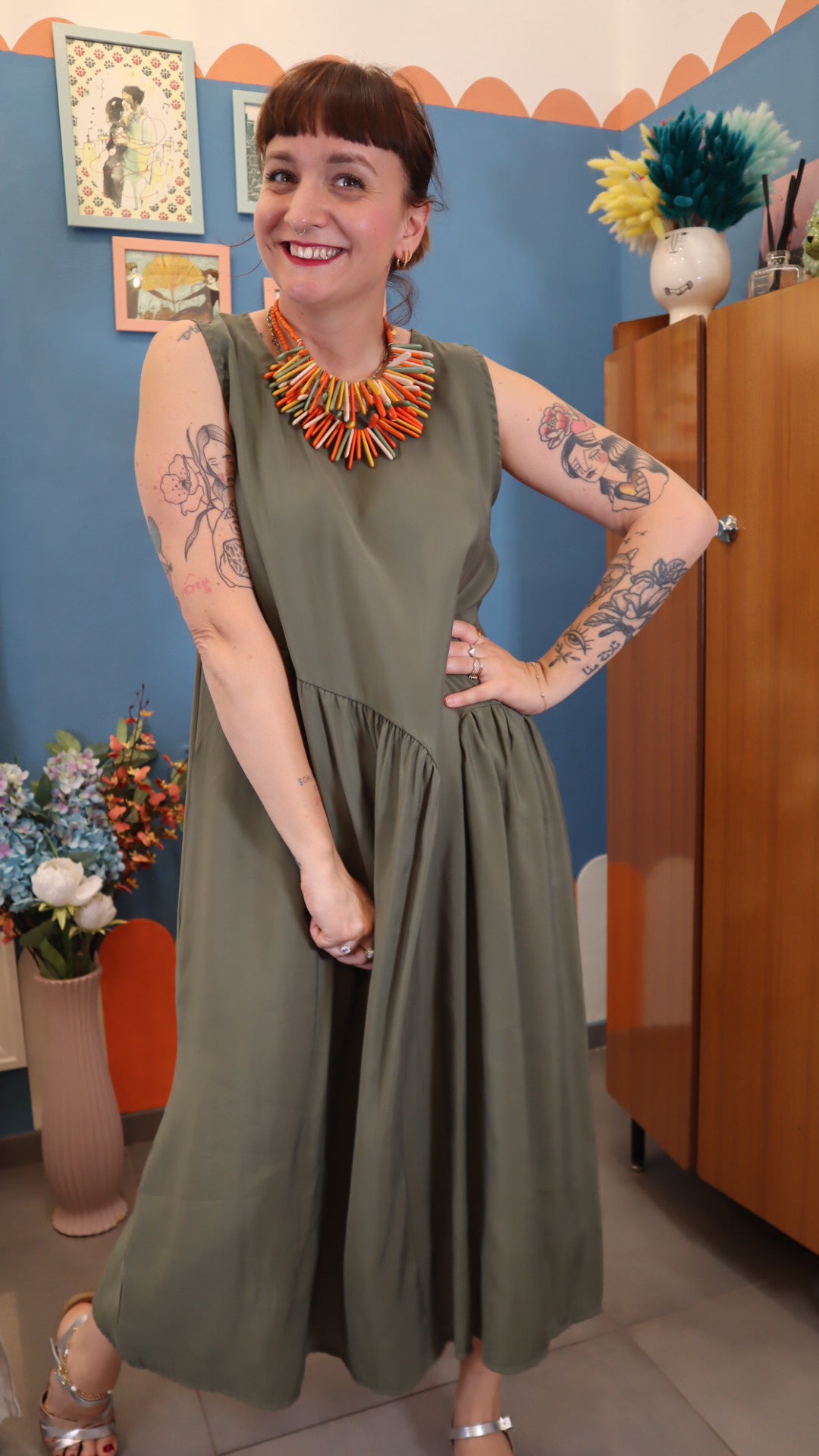 Vestito basic VERDE