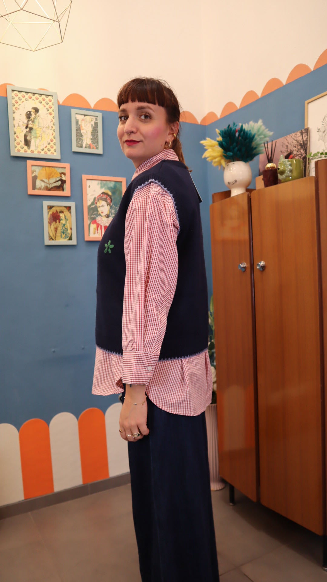 Gilet FIORI BLU