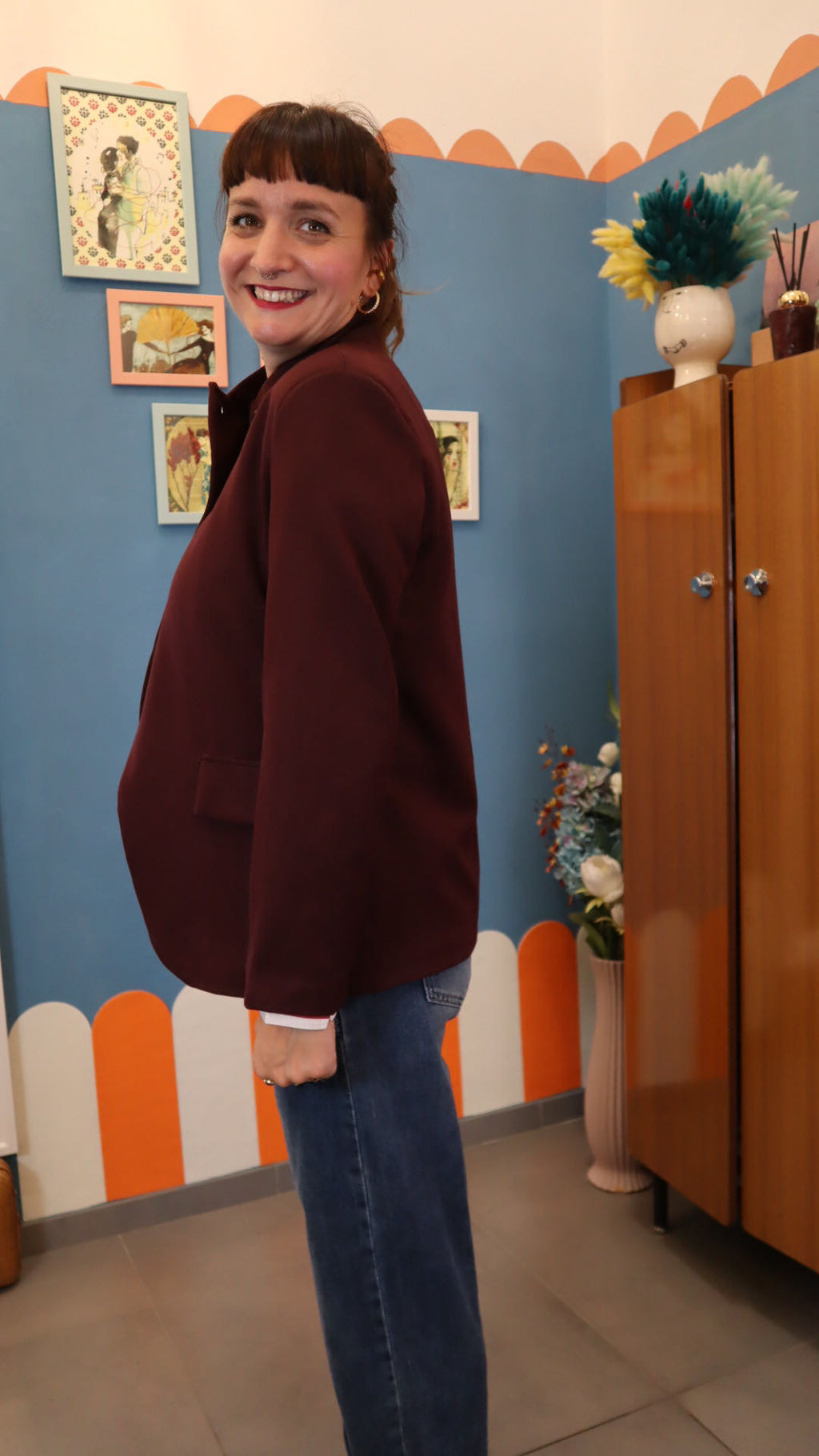 Blazer ASIAN BORDEAUX