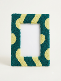 Cornice PUNCH NEEDLE verde