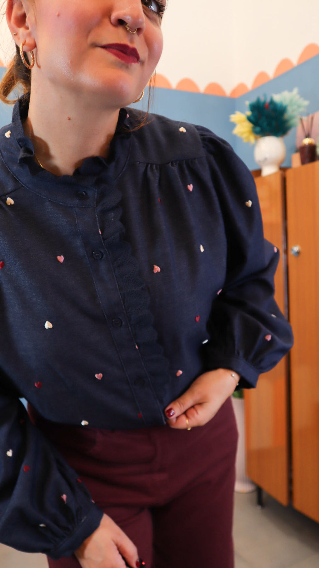 Camicia CUORI DENIM
