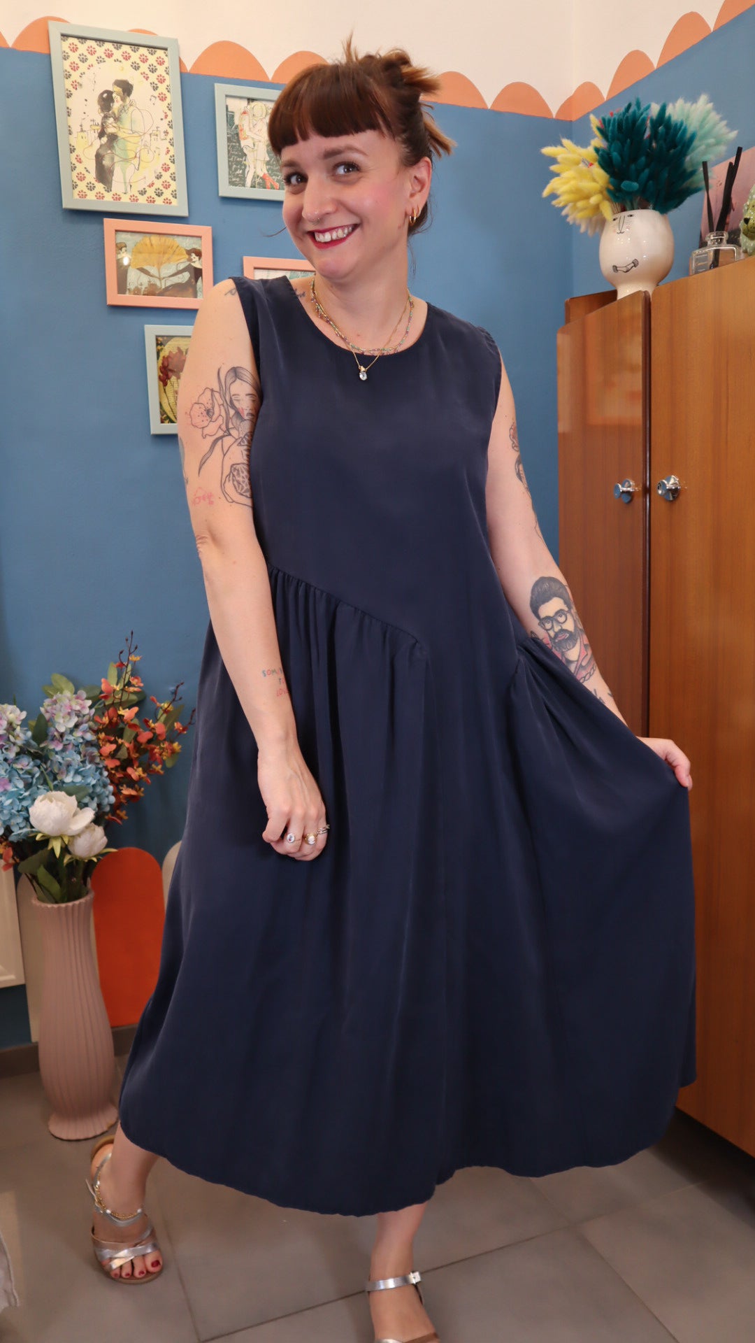 Vestito basic Blu