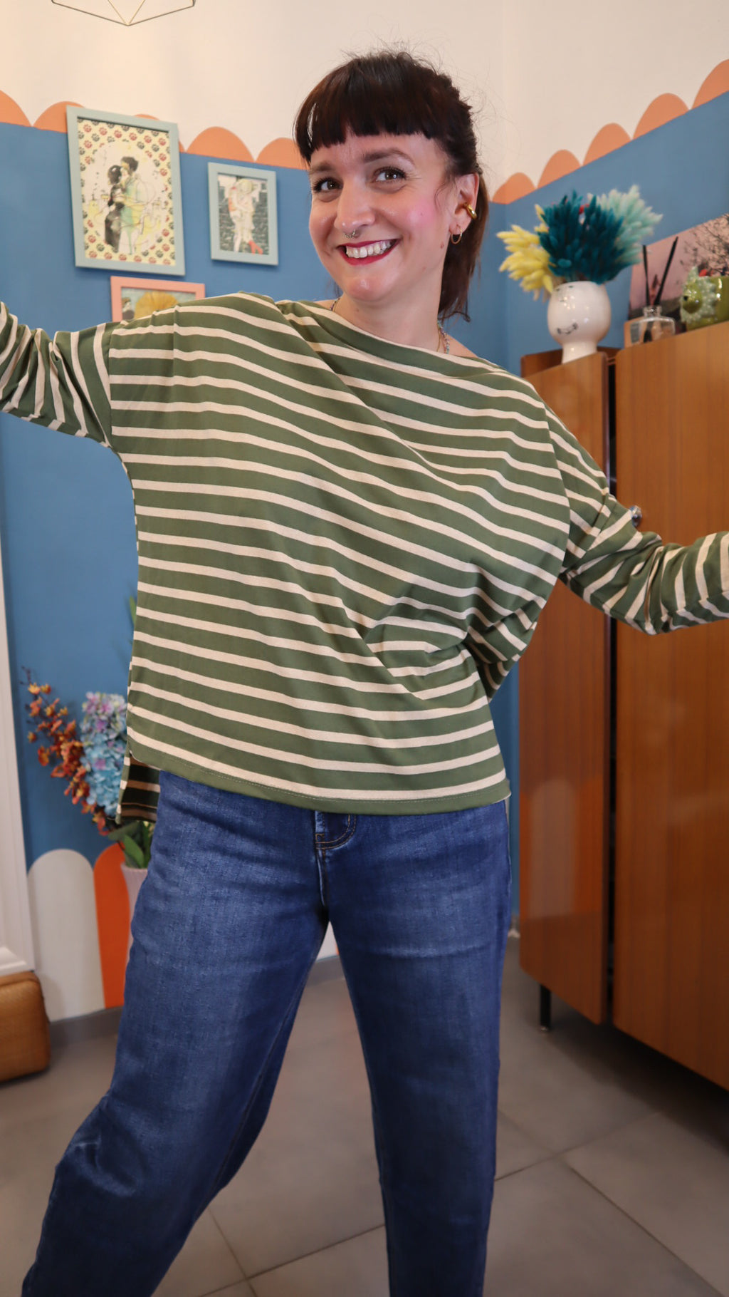 Maglia RIGHE VERDE