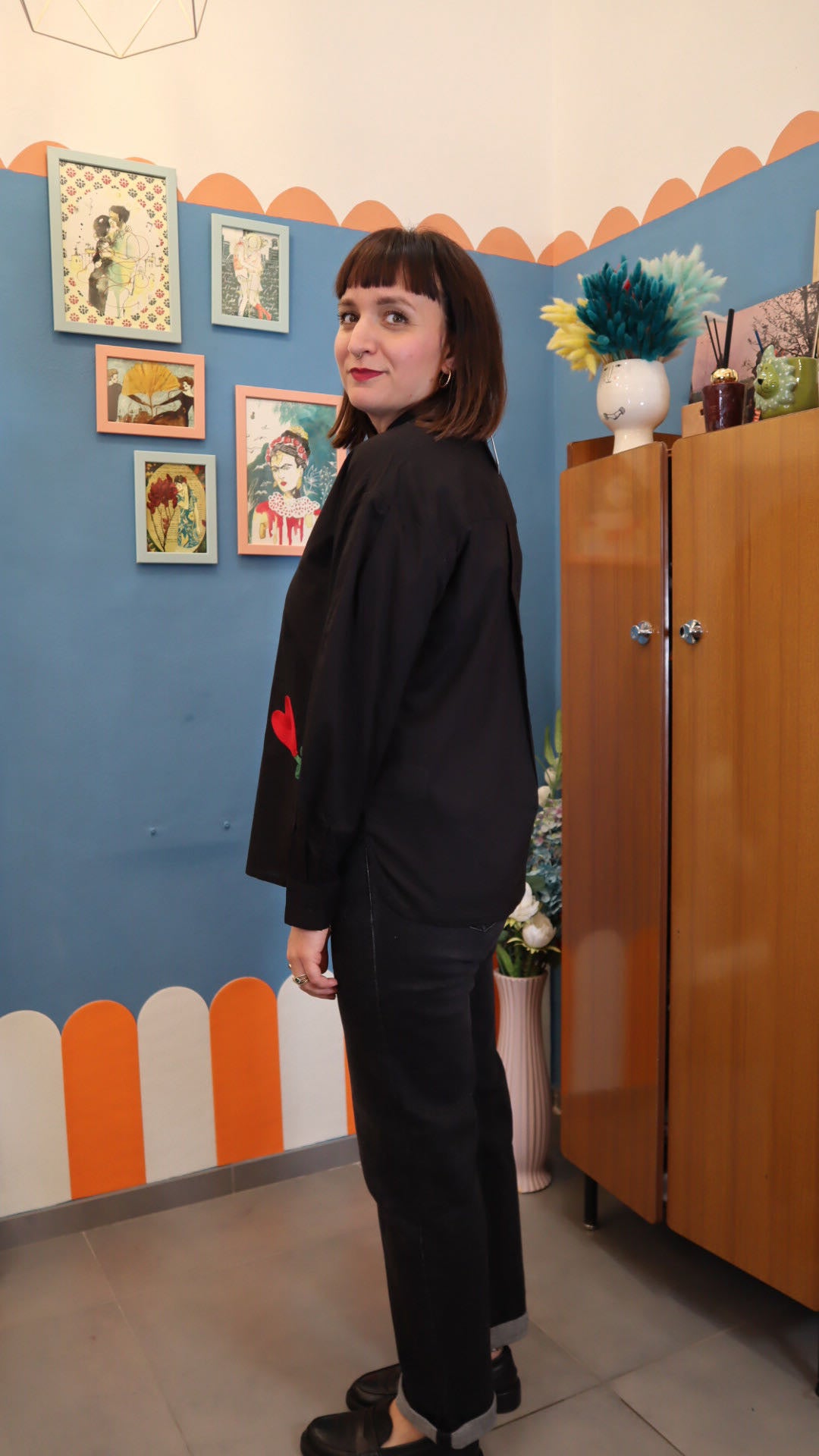 CAMICIA NERA CUORE