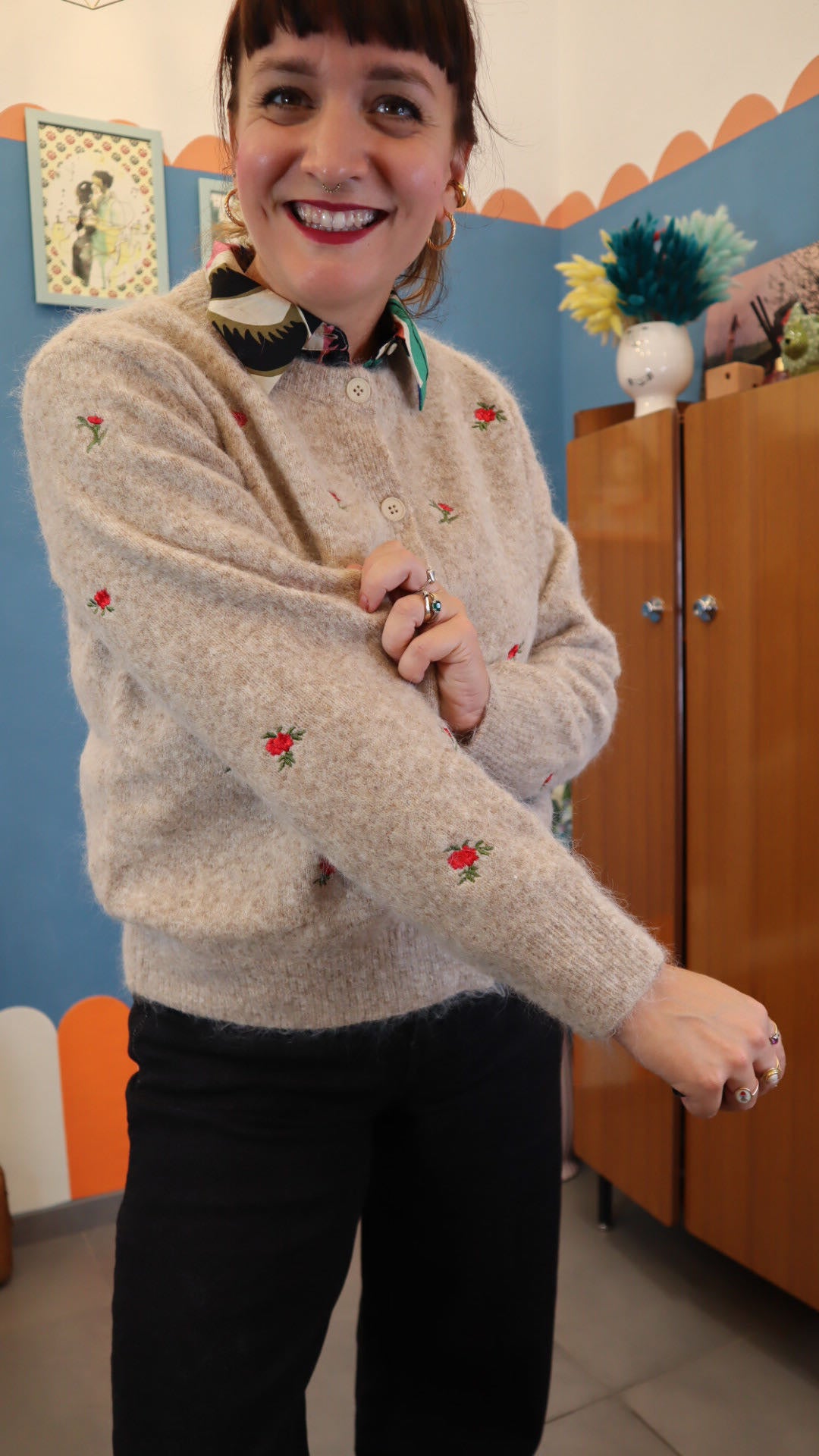 Cardigan INCA ROSE