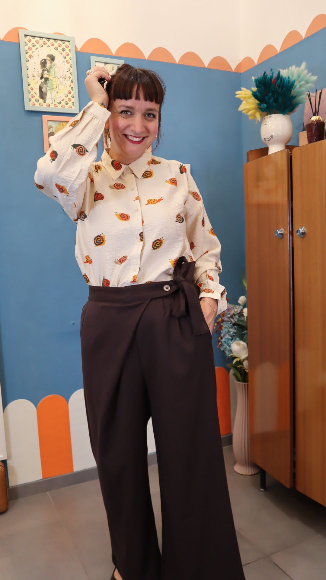 Pantalone ALAJA MARRONE