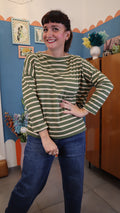 Maglia RIGHE VERDE