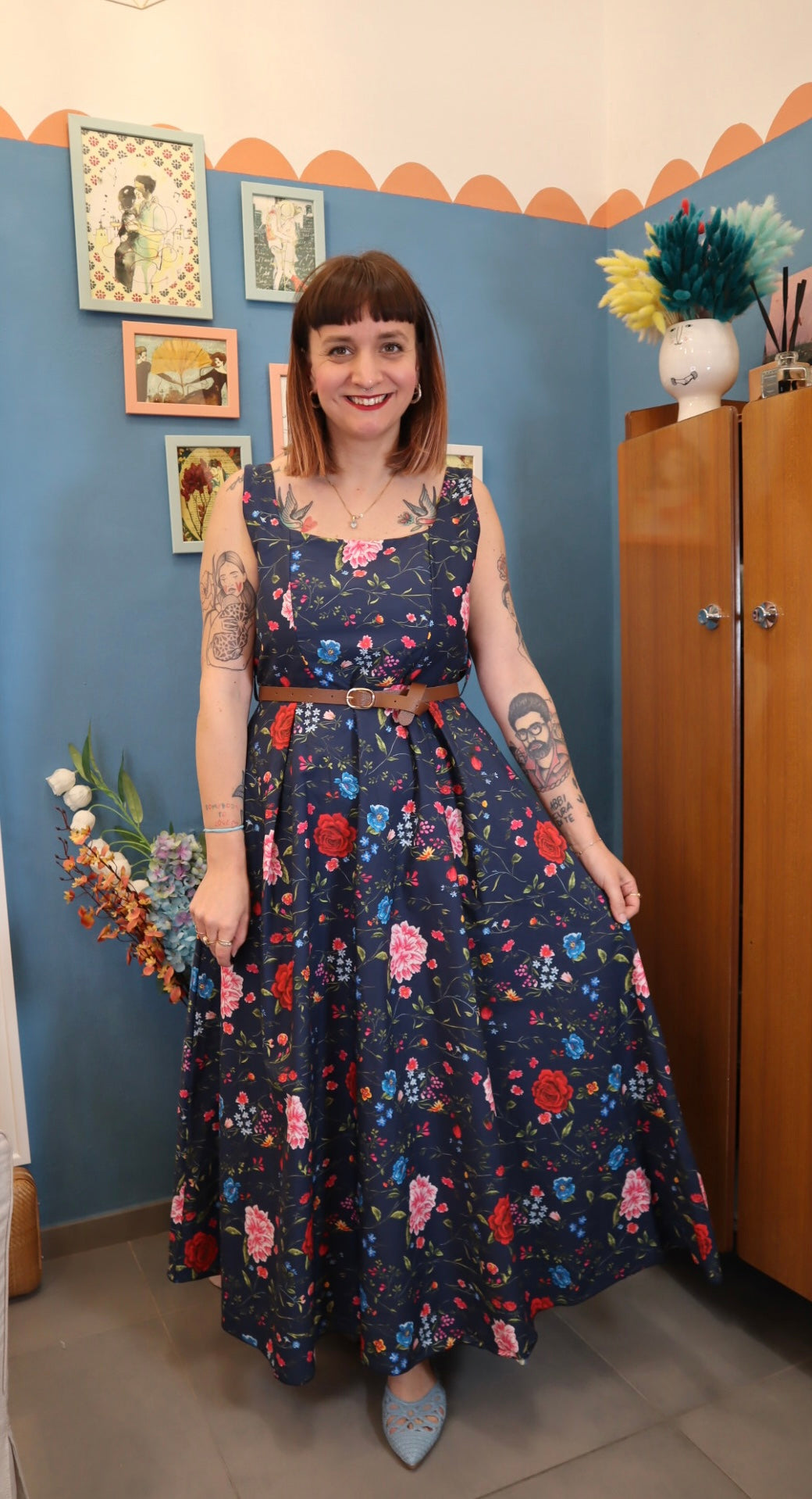 Vestito GARDEN BLU