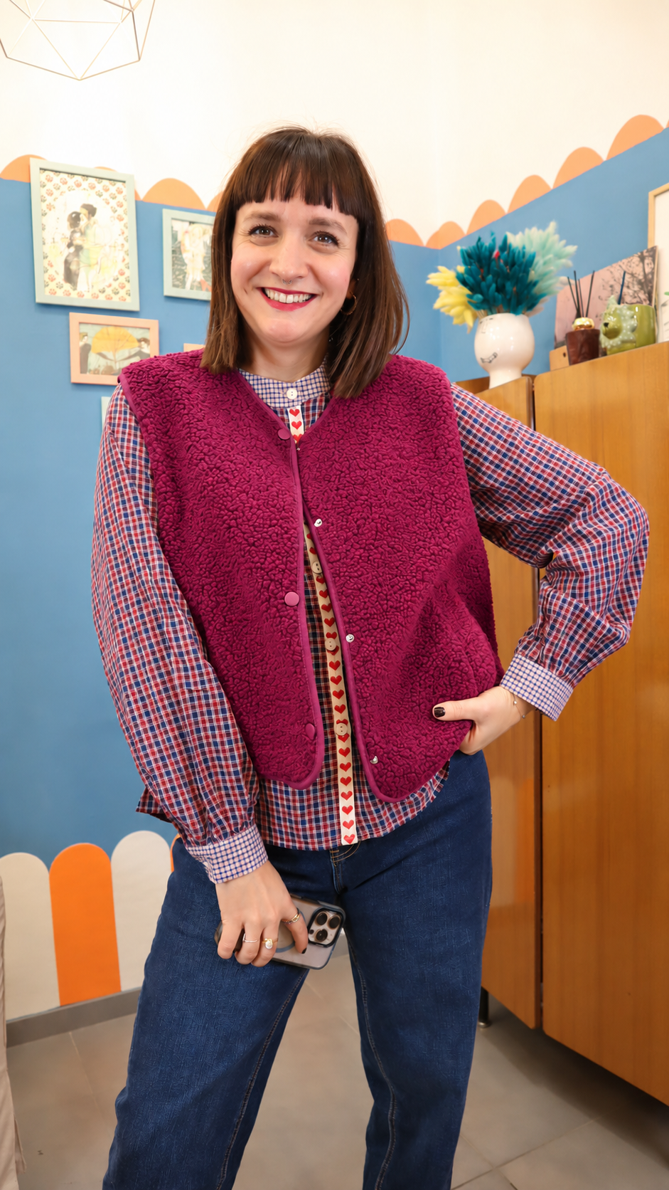 Gilet TEDDY MIA GERANIO