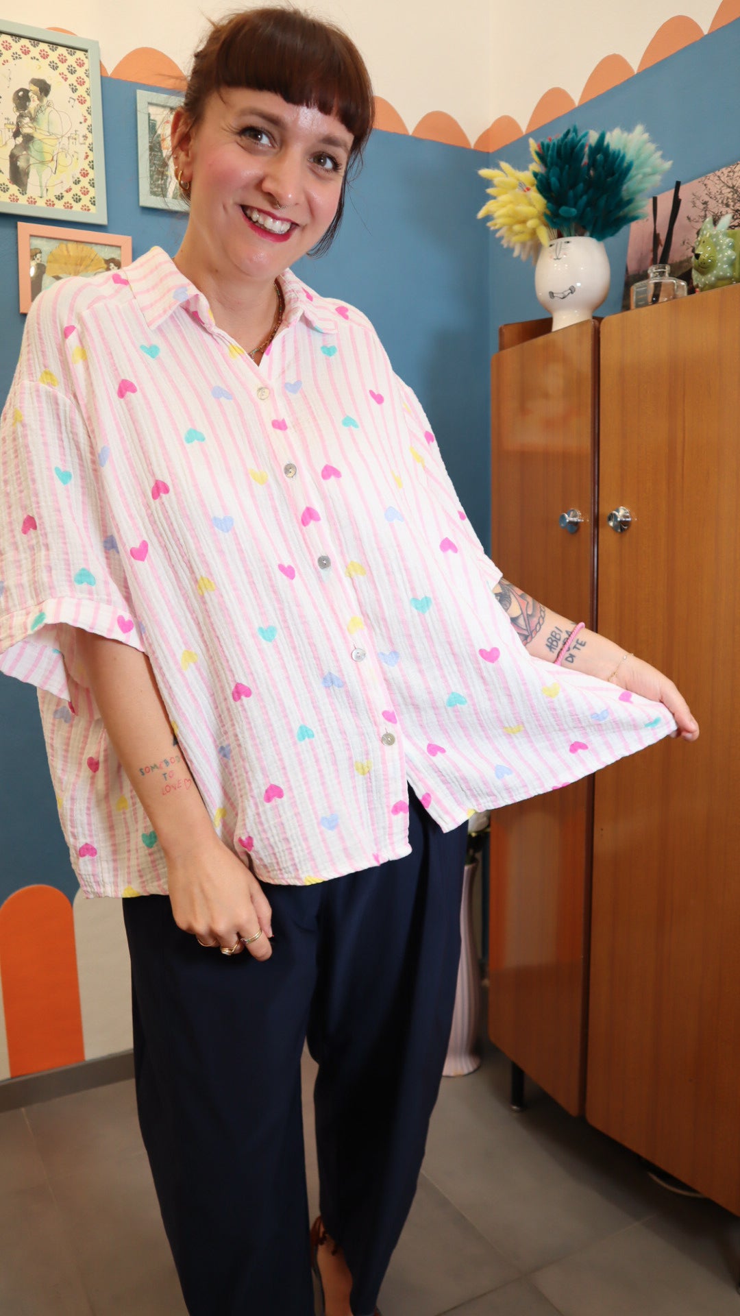 Camicia CUORE ROSA
