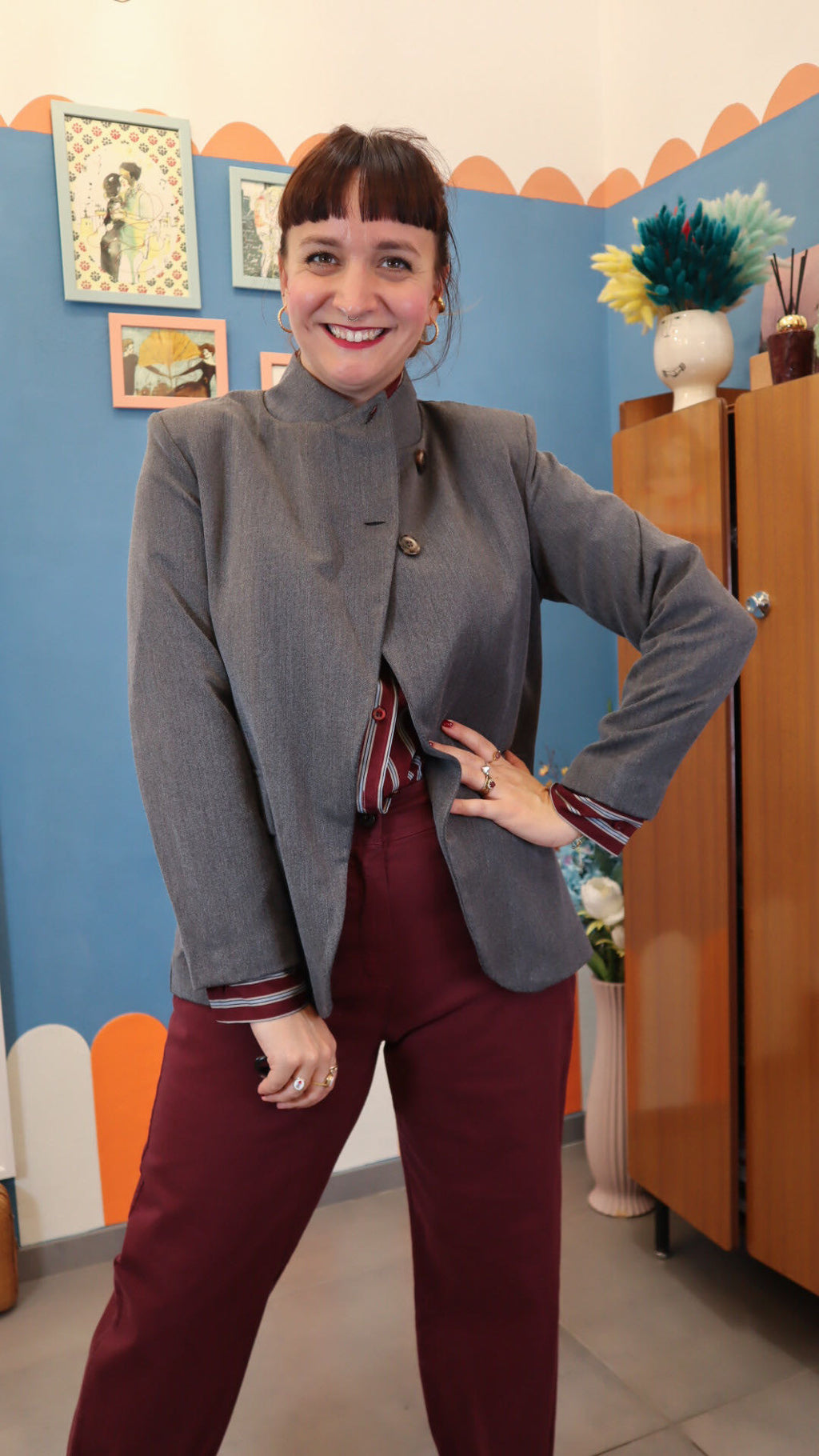 Pantalone CAROLA BORDEAUX