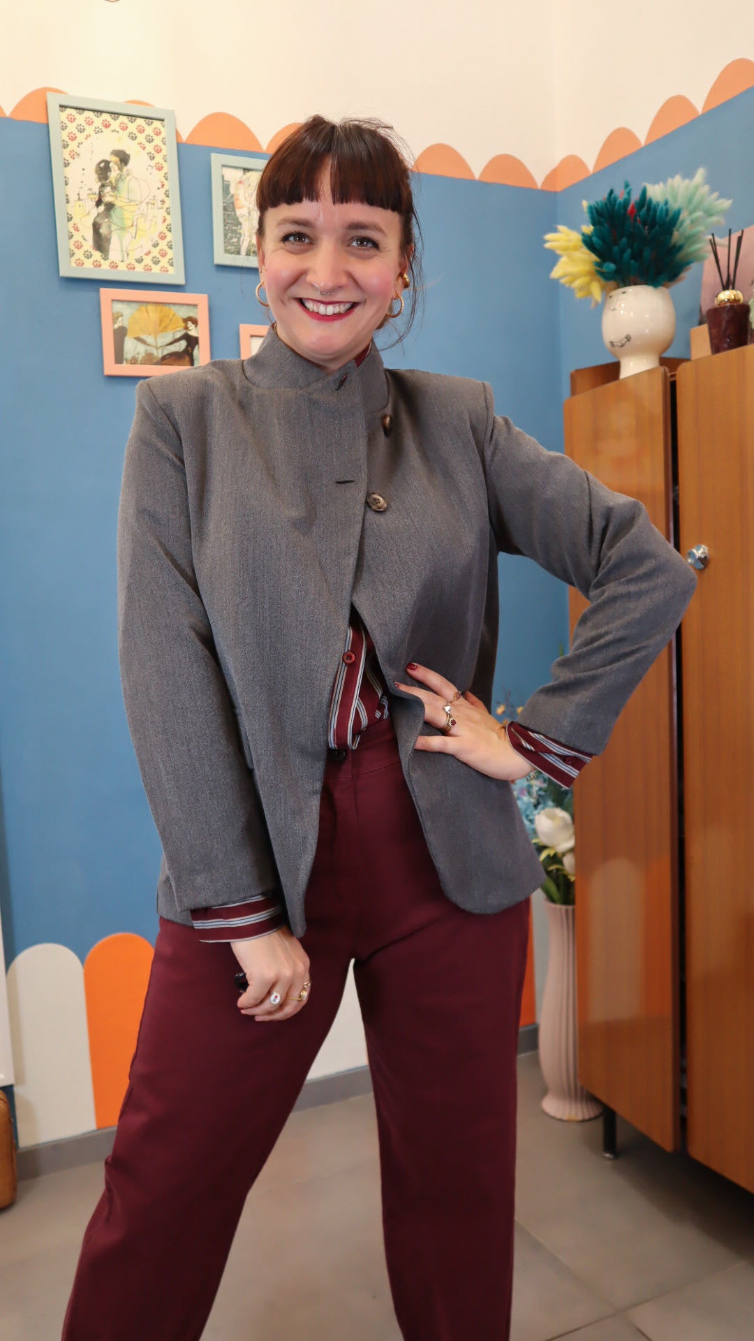 Pantalone CAROLA BORDEAUX