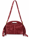 Borsa PAOLINA FRANGE BORDEAUX