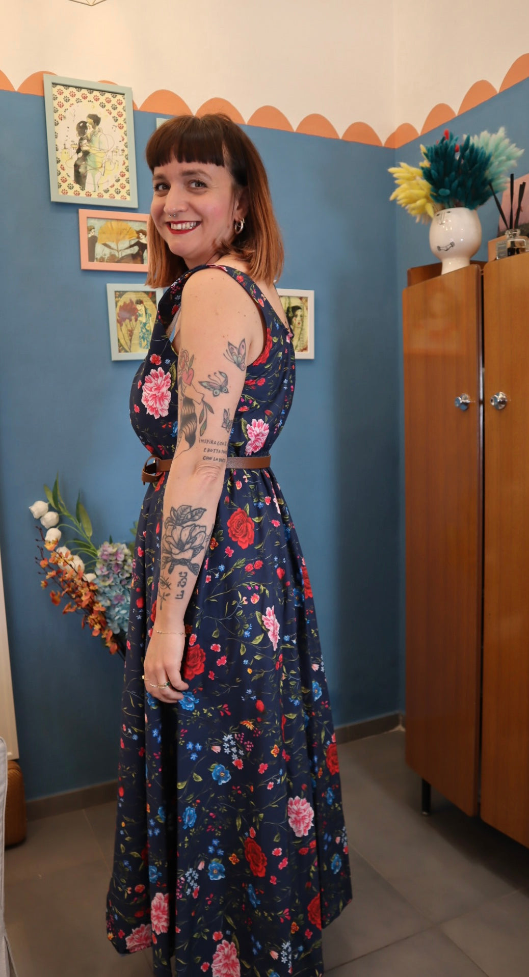 Vestito GARDEN BLU