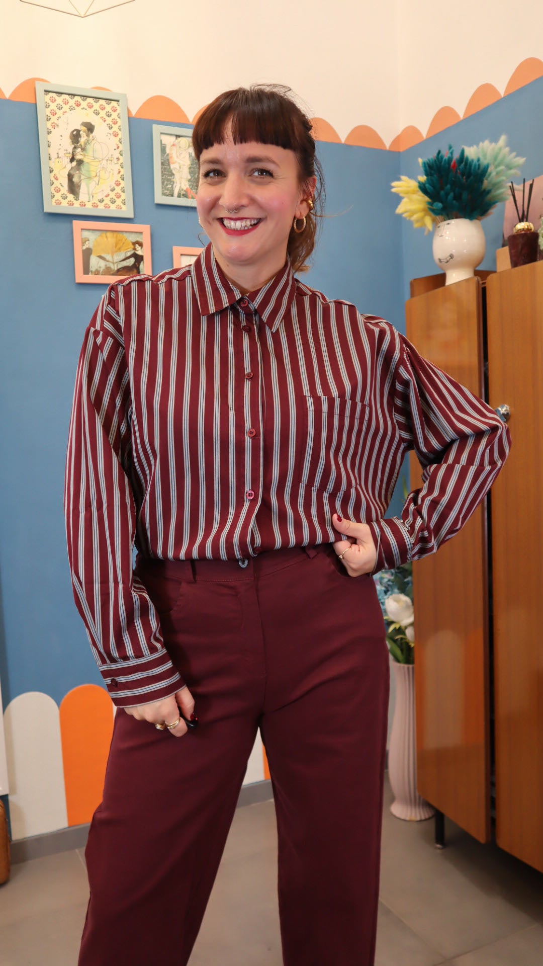 Pantalone CAROLA BORDEAUX