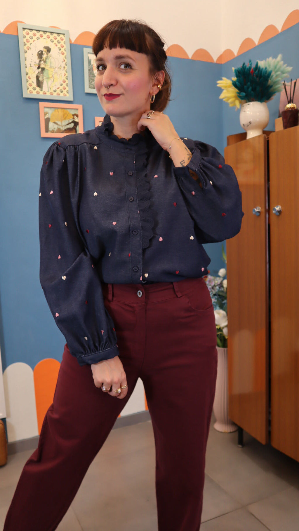Camicia CUORI DENIM