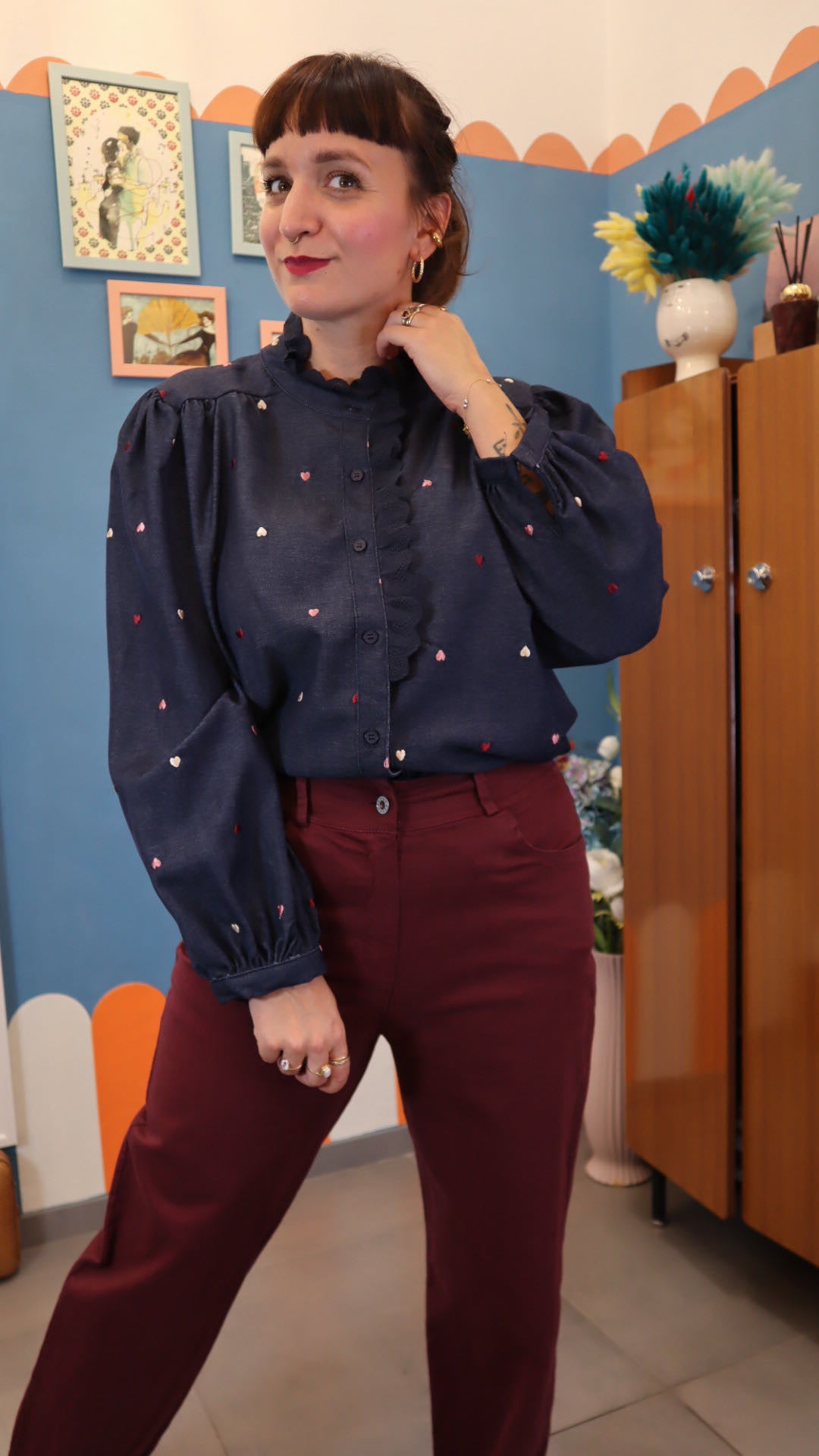 Camicia CUORI DENIM