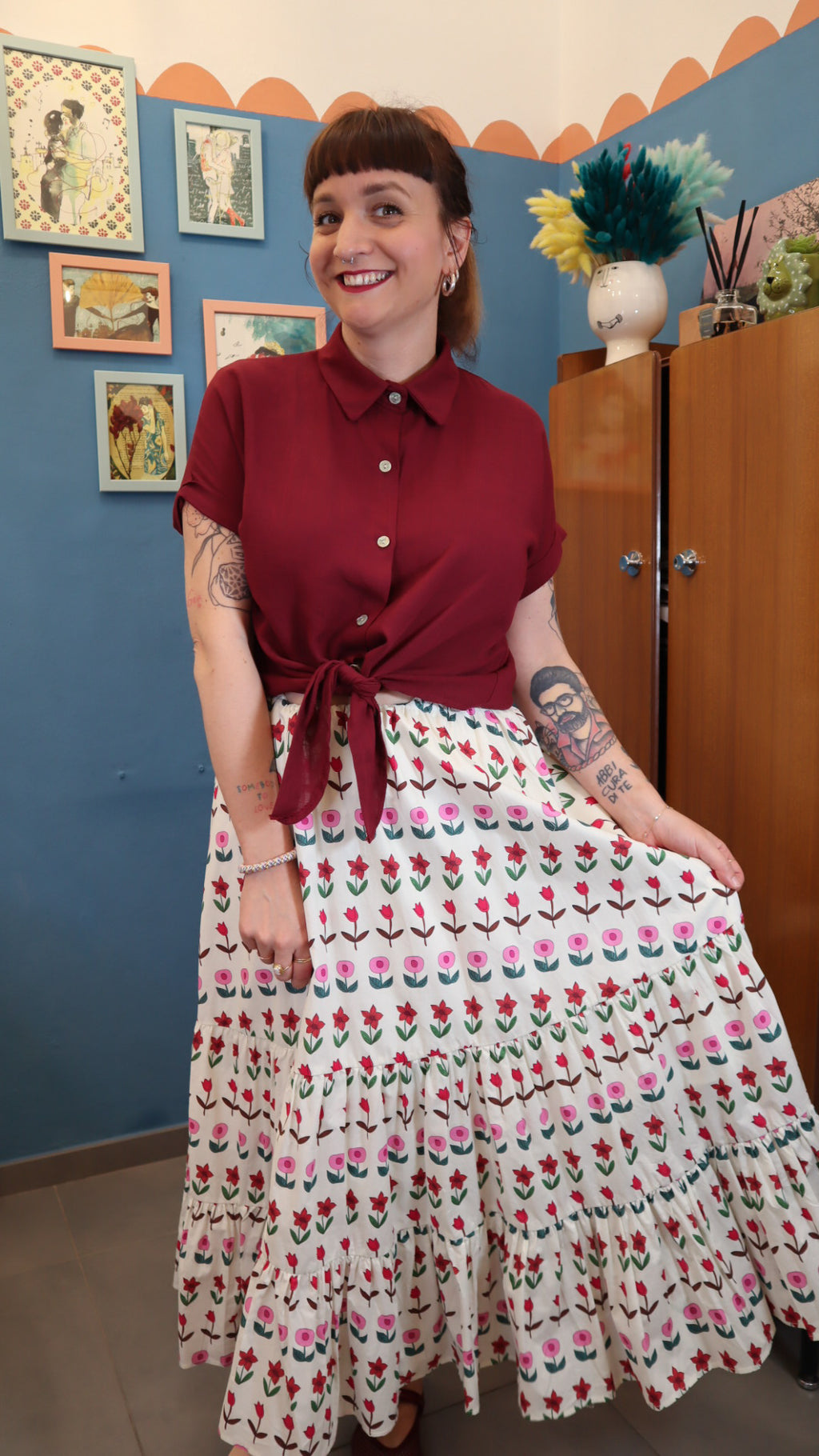 Camicia BURGUNDI