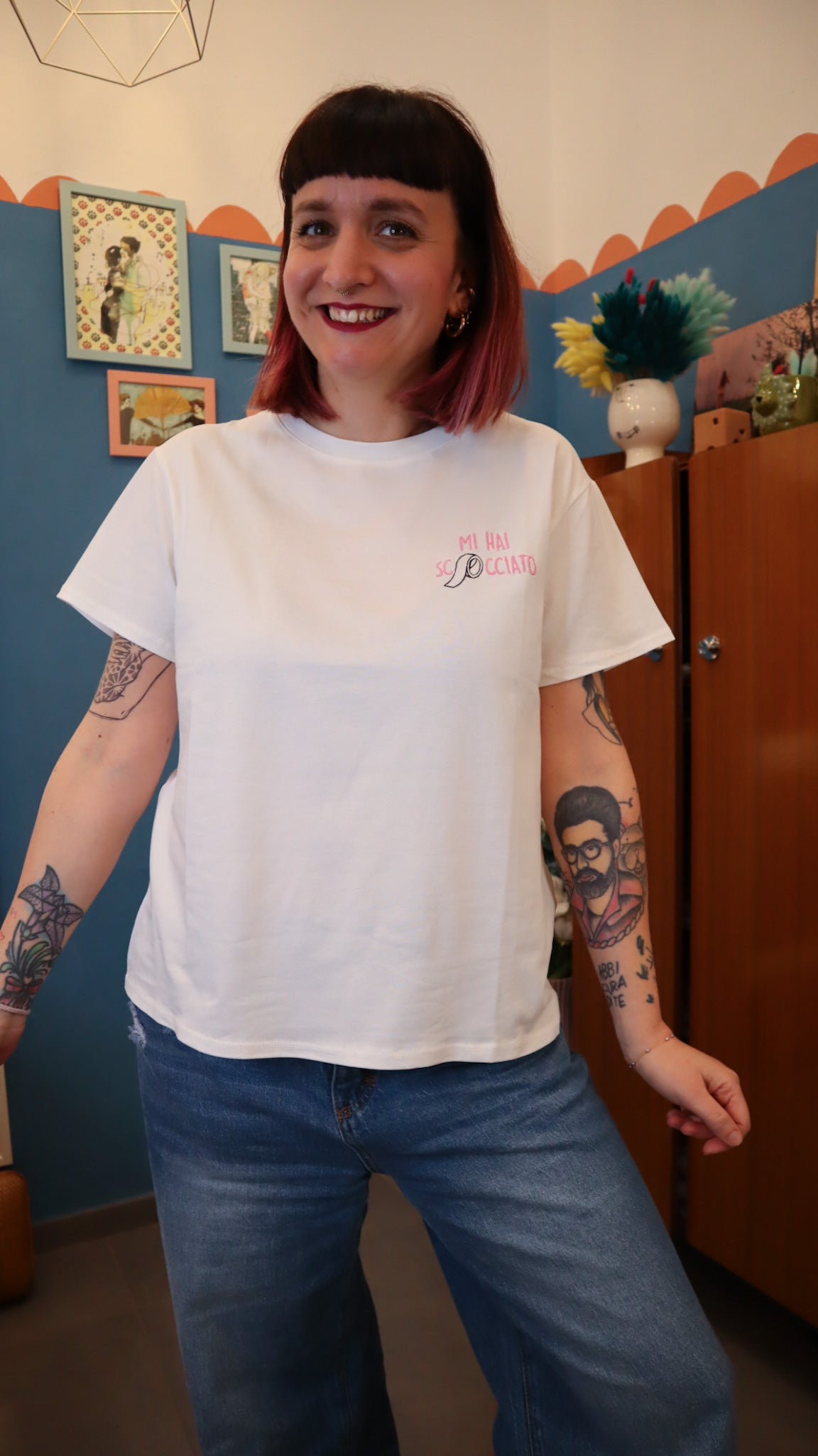 T-shirt ricamata MI HAI SCOCCIATA