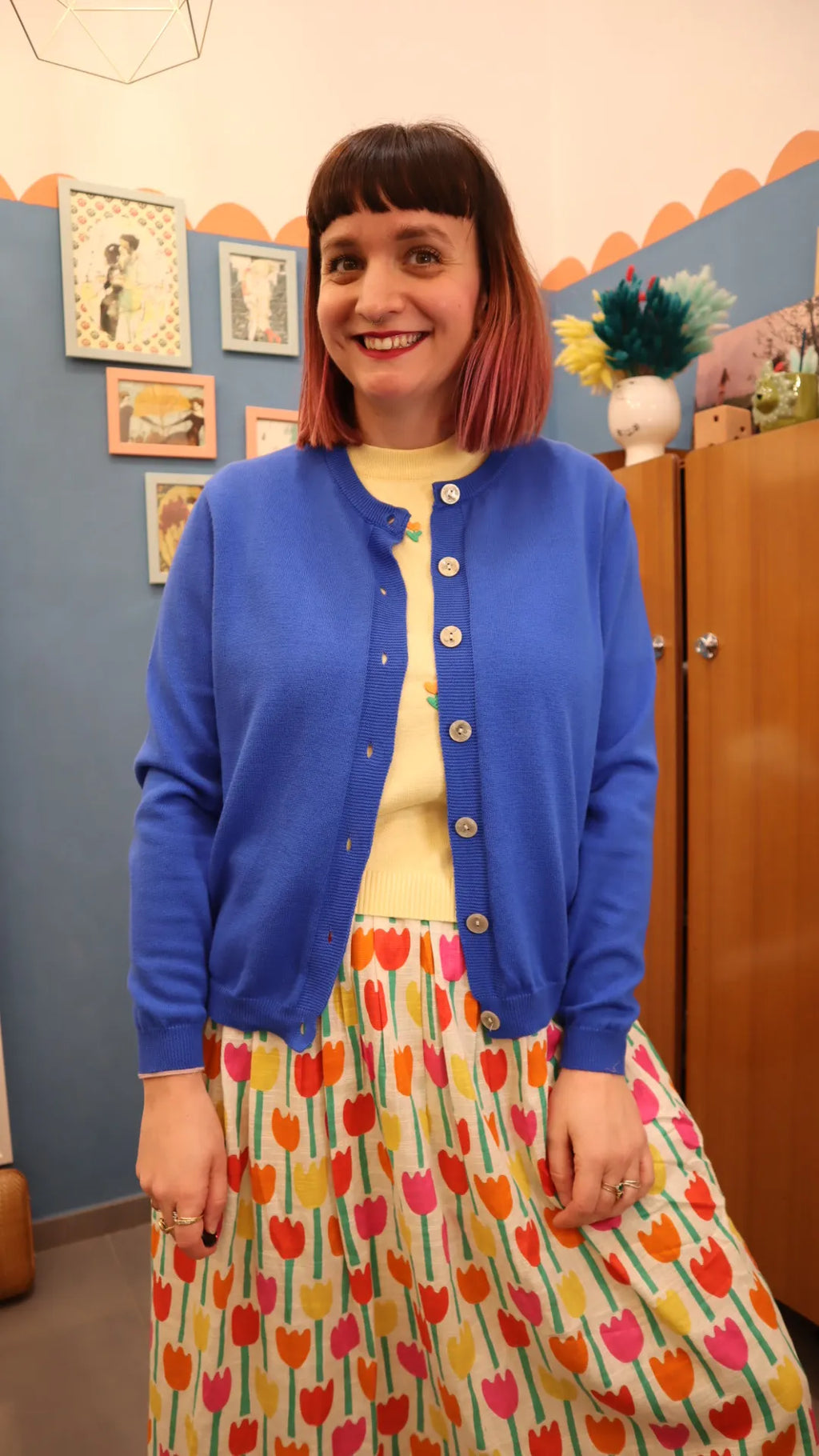 Cardigan BLU ELETTRICO