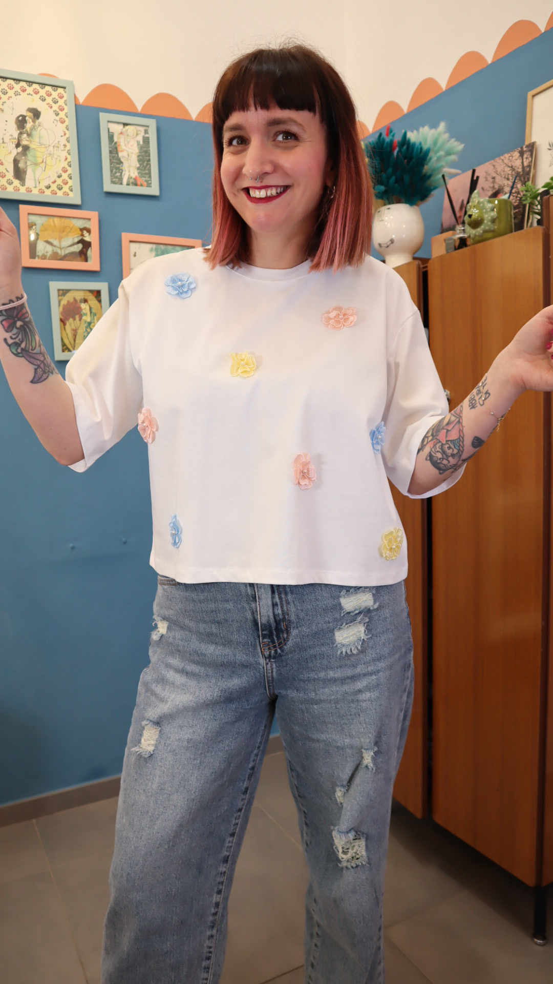 T-shirt FIORI NUFLEURA